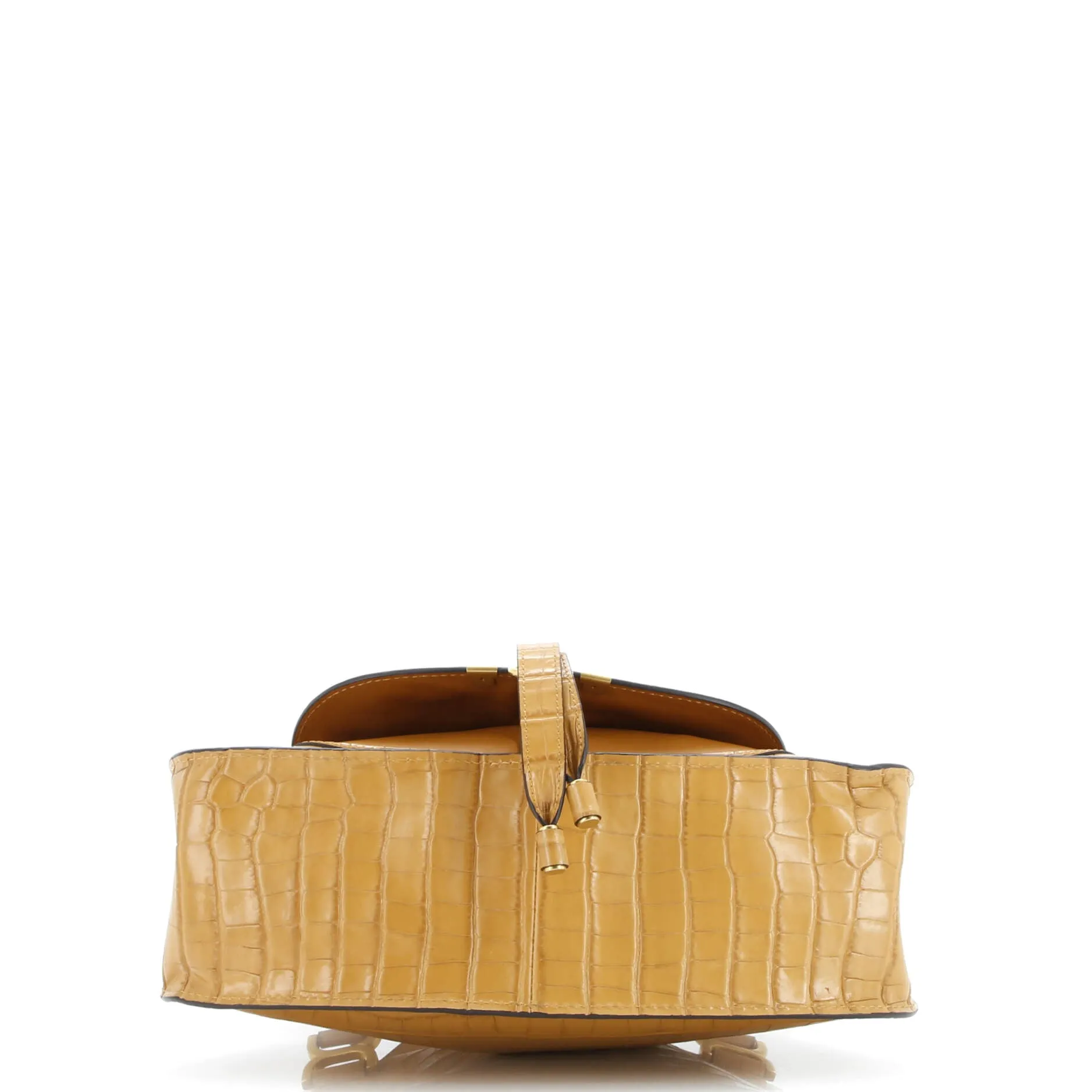 Pre-Loved Chloe Marcie Satchel Crocodile Embossed Leather Medium sold by Zulily product image thumbnail 4