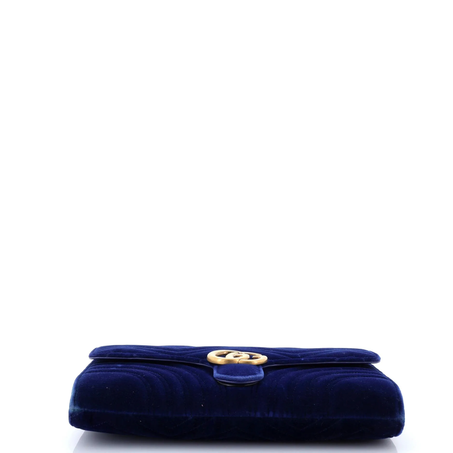 Pre-Loved Gucci GG Marmont Flap Clutch Matelasse Velvet sold by Zulily product image thumbnail 4