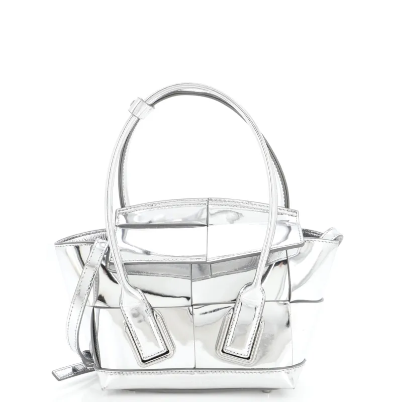 Pre-Loved Bottega Veneta Arco Bag Maxi Intrecciato Leather Mini sold by Zulily