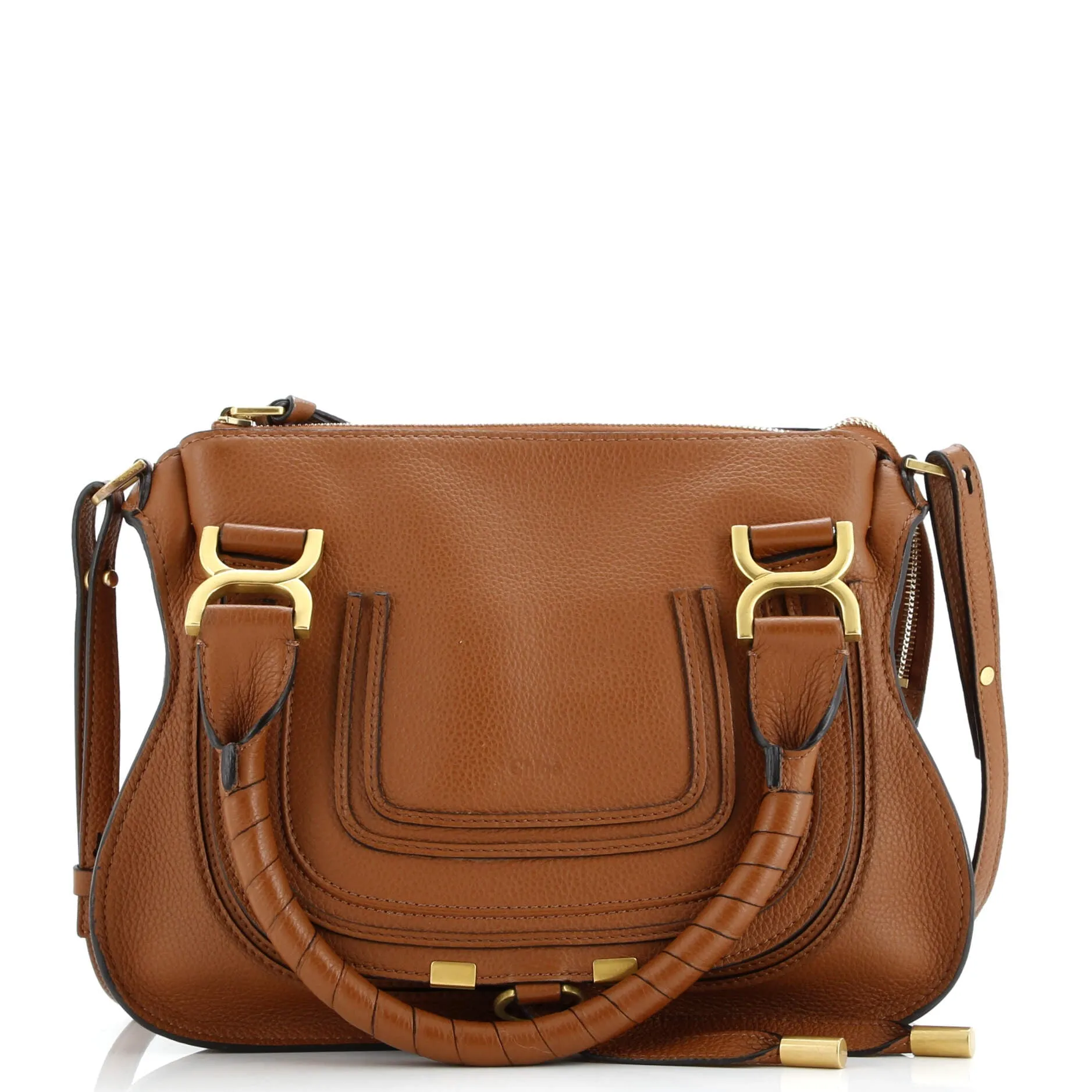 Pre-Loved Chloe Marcie Satchel Leather Medium sold by Zulily
