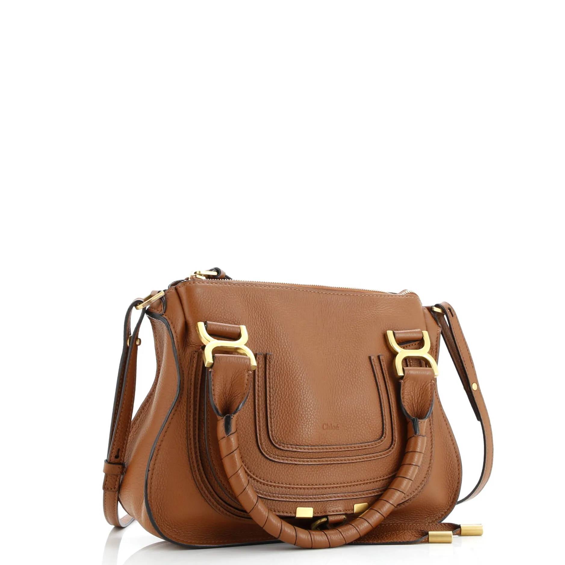 Pre-Loved Chloe Marcie Satchel Leather Medium sold by Zulily product image thumbnail 2