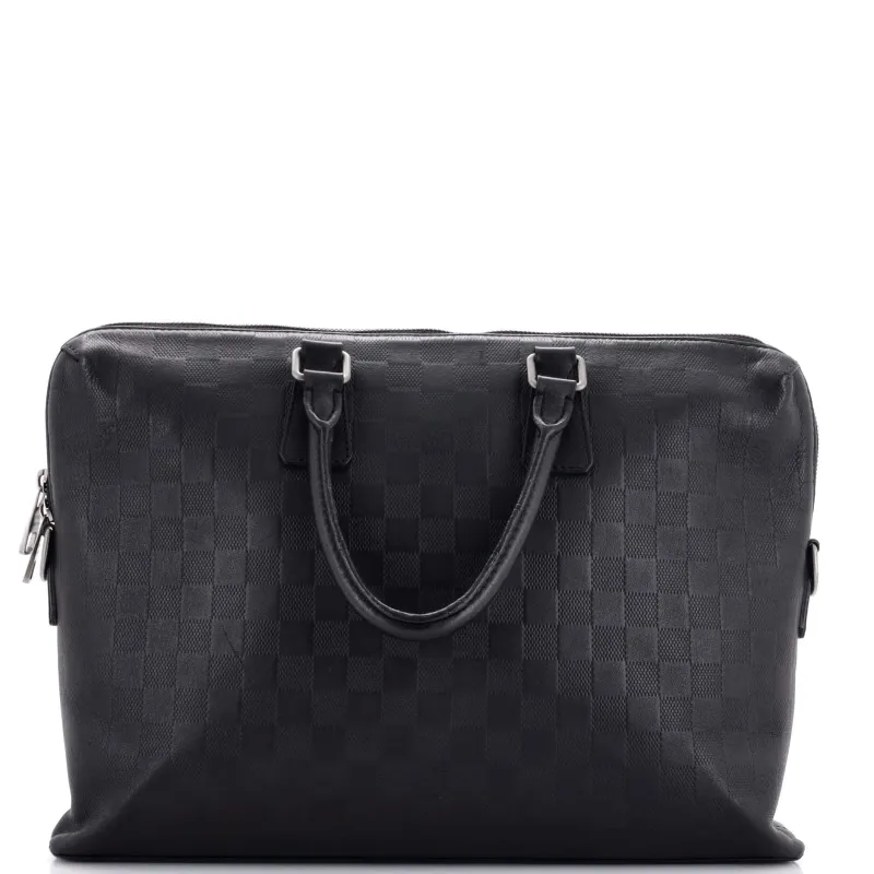 Pre-Loved Louis Vuitton Porte-Documents Jour Bag Damier Infini Leather sold by Zulily