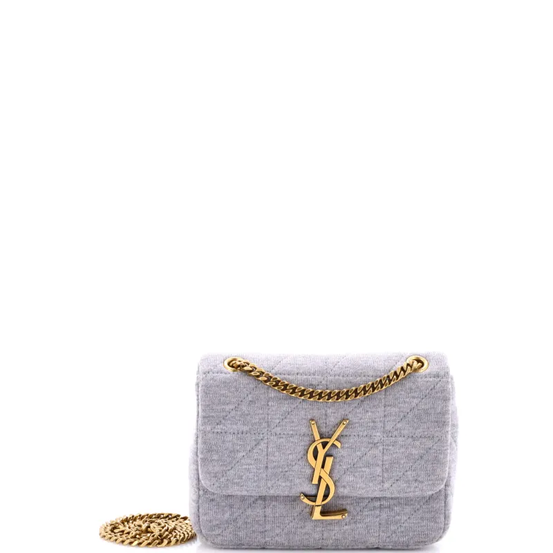 Pre-Loved Saint Laurent Jamie Flap Bag Quilted Jersey Small sold by Zulily