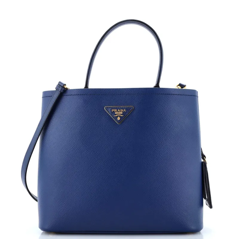 Pre-Loved Prada Panier Bucket Bag Saffiano Leather Large sold by Zulily