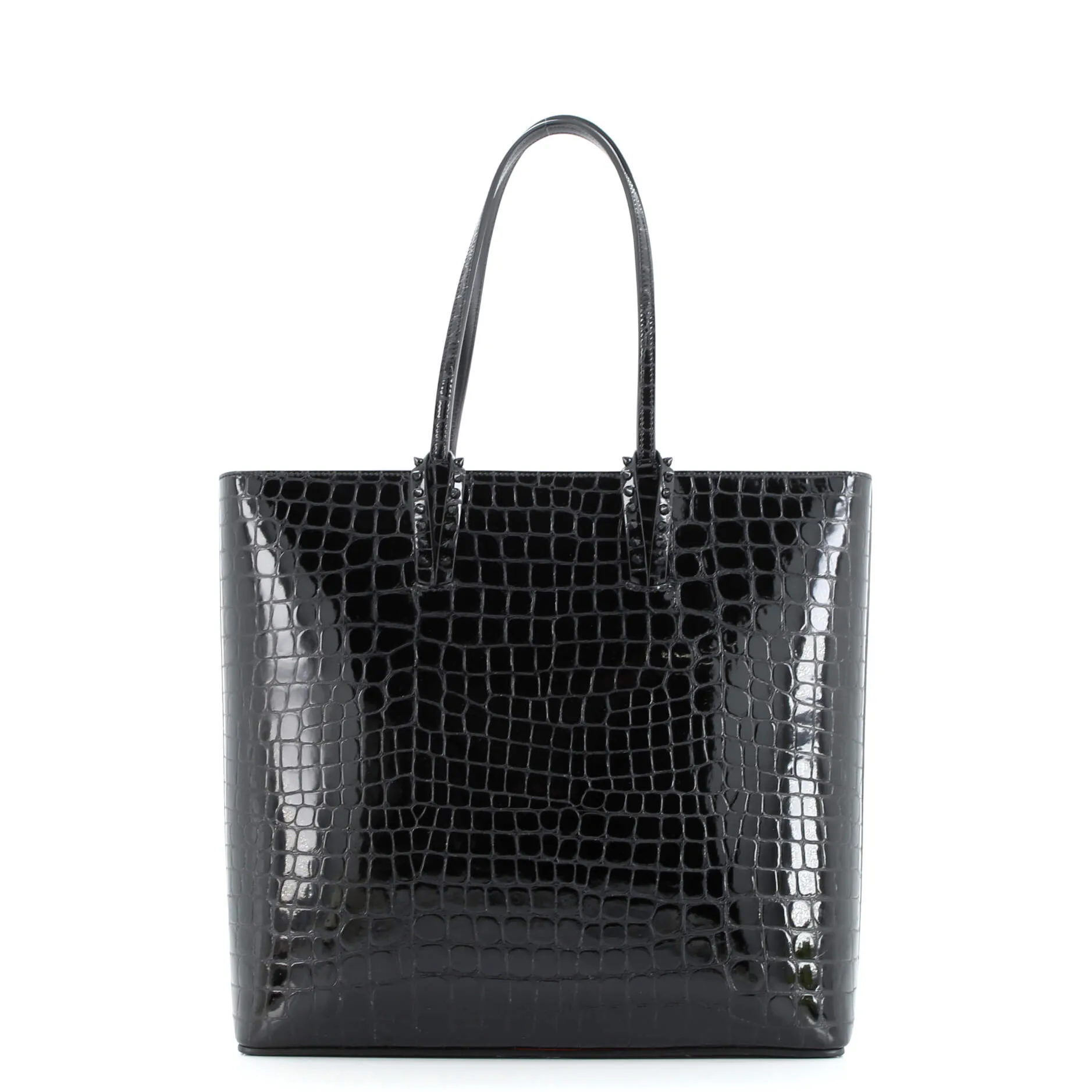 Pre-Loved Christian Louboutin Cabata North South Zipped Tote Crocodile Embossed Leather sold by Zulily product image thumbnail 3