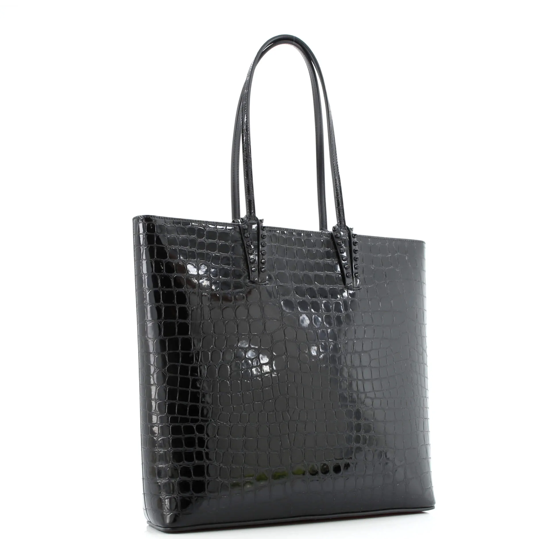 Pre-Loved Christian Louboutin Cabata North South Zipped Tote Crocodile Embossed Leather sold by Zulily product image thumbnail 2