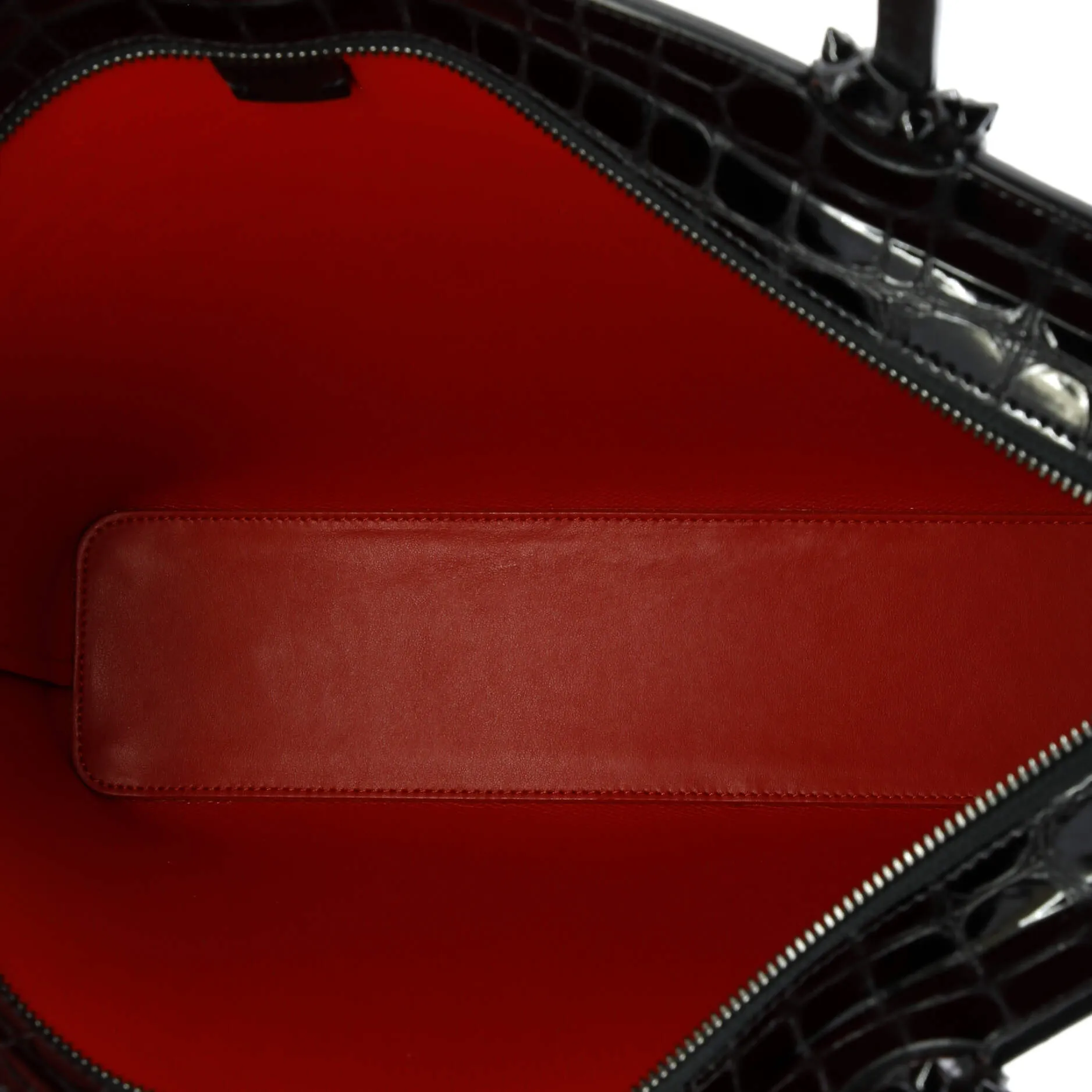 Pre-Loved Christian Louboutin Cabata North South Zipped Tote Crocodile Embossed Leather sold by Zulily product image thumbnail 5