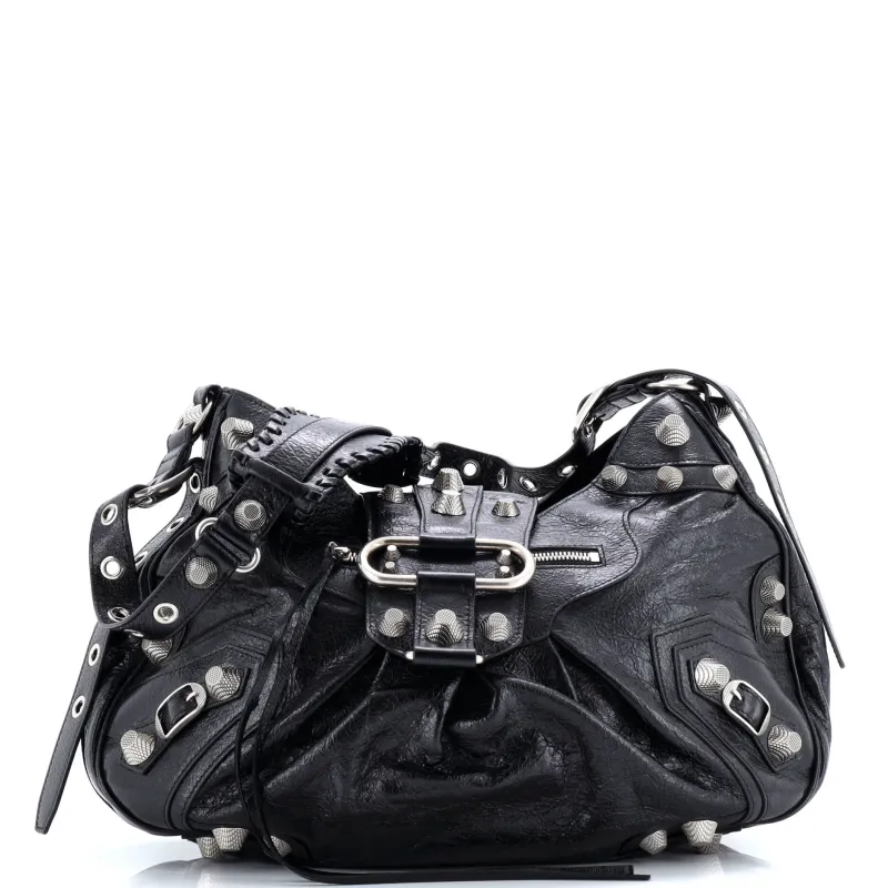 Pre-Loved Balenciaga Le Cagole Giant Studs Shoulder Bag Leather Medium sold by Zulily