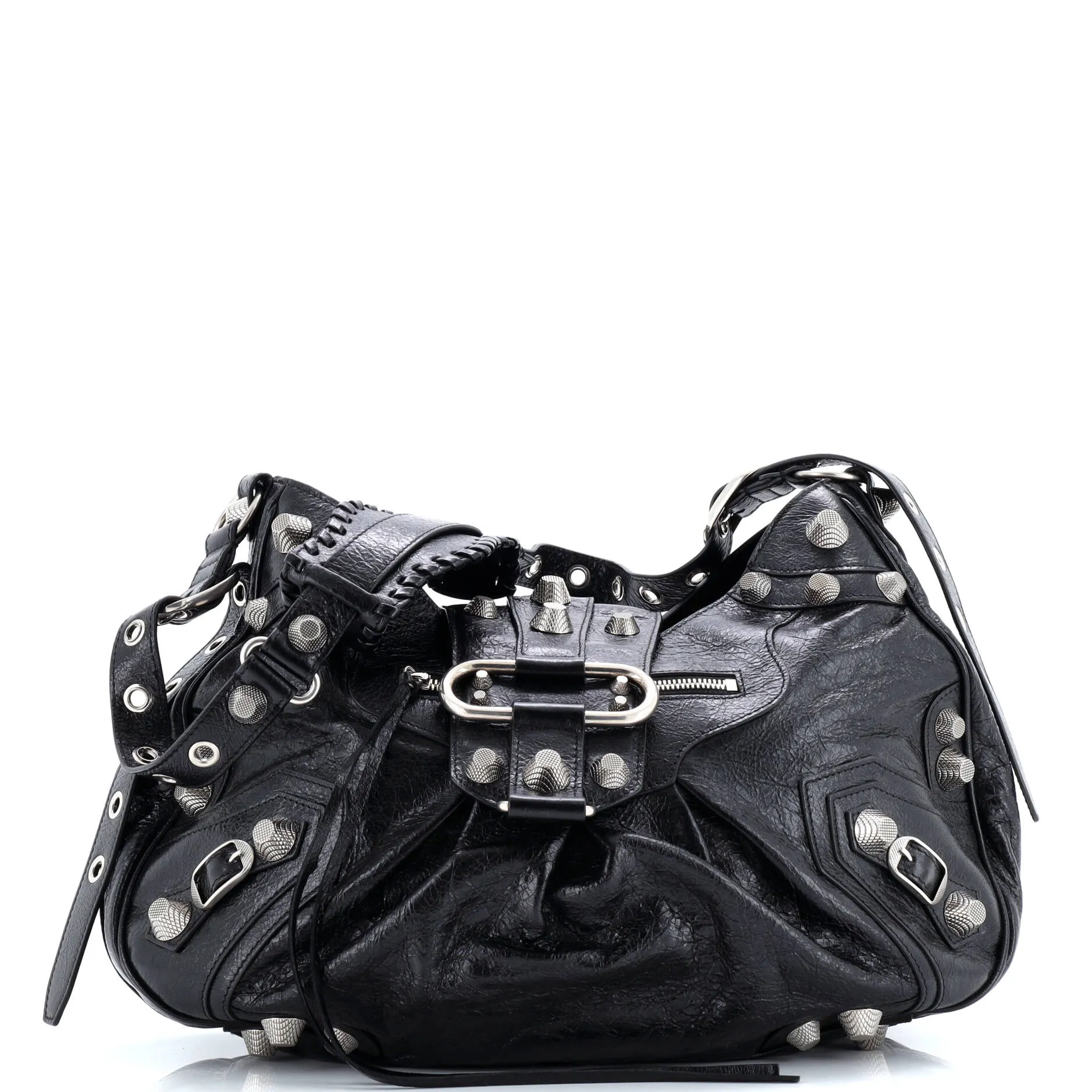 Pre-Loved Balenciaga Le Cagole Giant Studs Shoulder Bag Leather Medium sold by Zulily