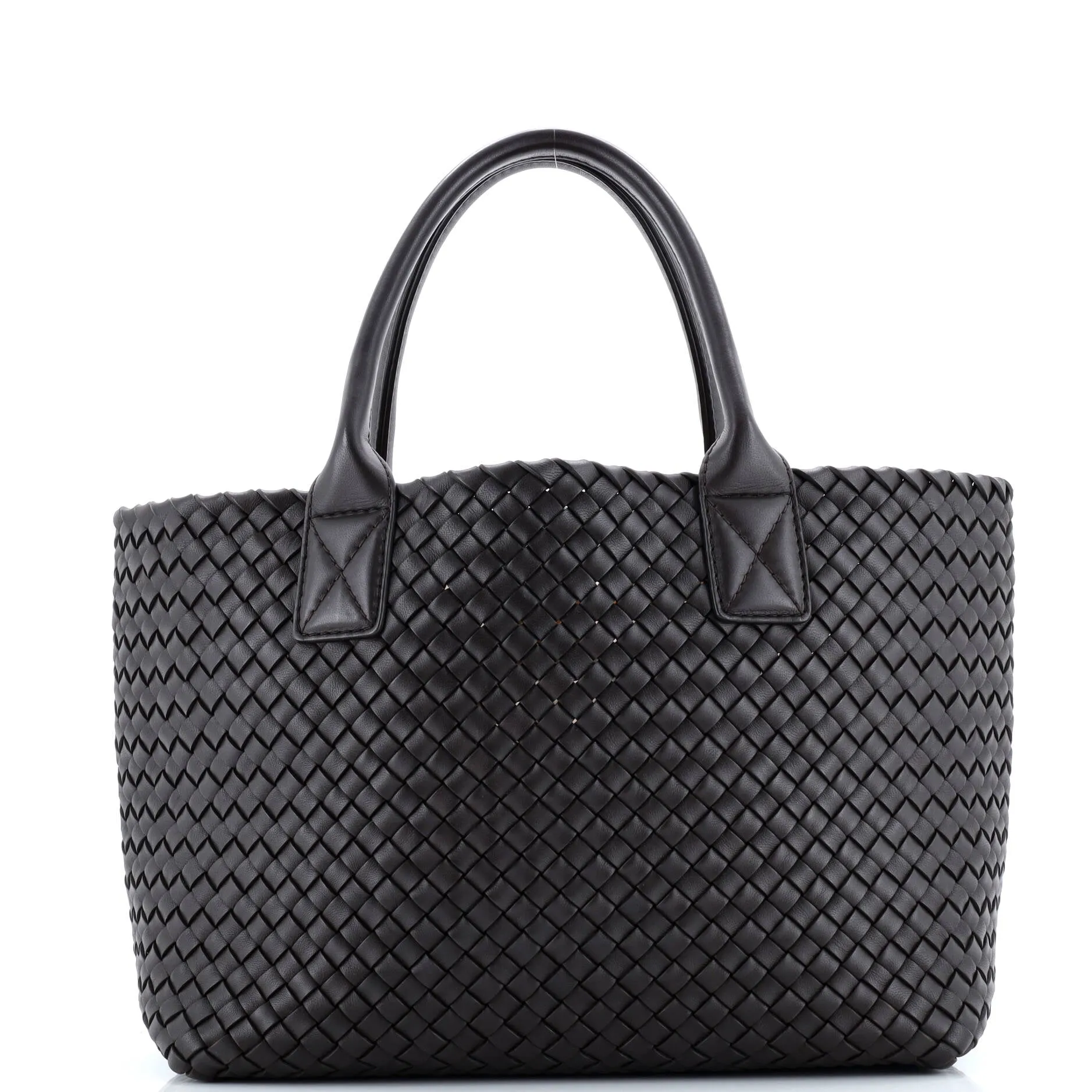 Pre-Loved Bottega Veneta Cabat Tote Intrecciato Nappa Small sold by Zulily