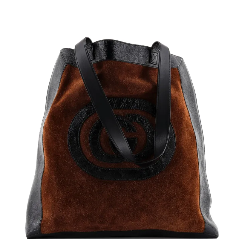 Pre-Loved Gucci Ophidia Soft Open Tote Suede Large sold by Zulily