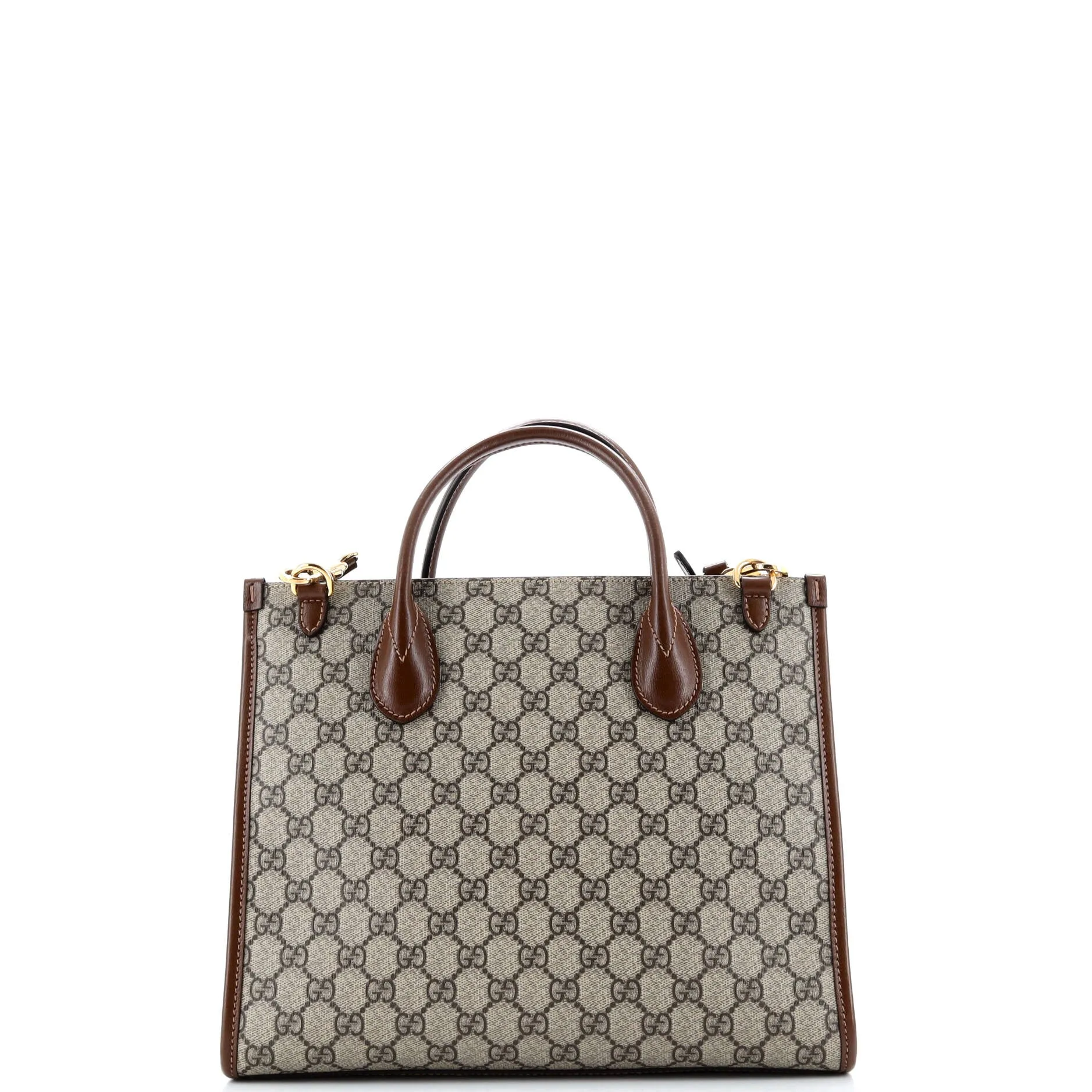 Pre-Loved Gucci Structured Top Handle Open Tote GG Coated Canvas Small sold by Zulily product image thumbnail 3
