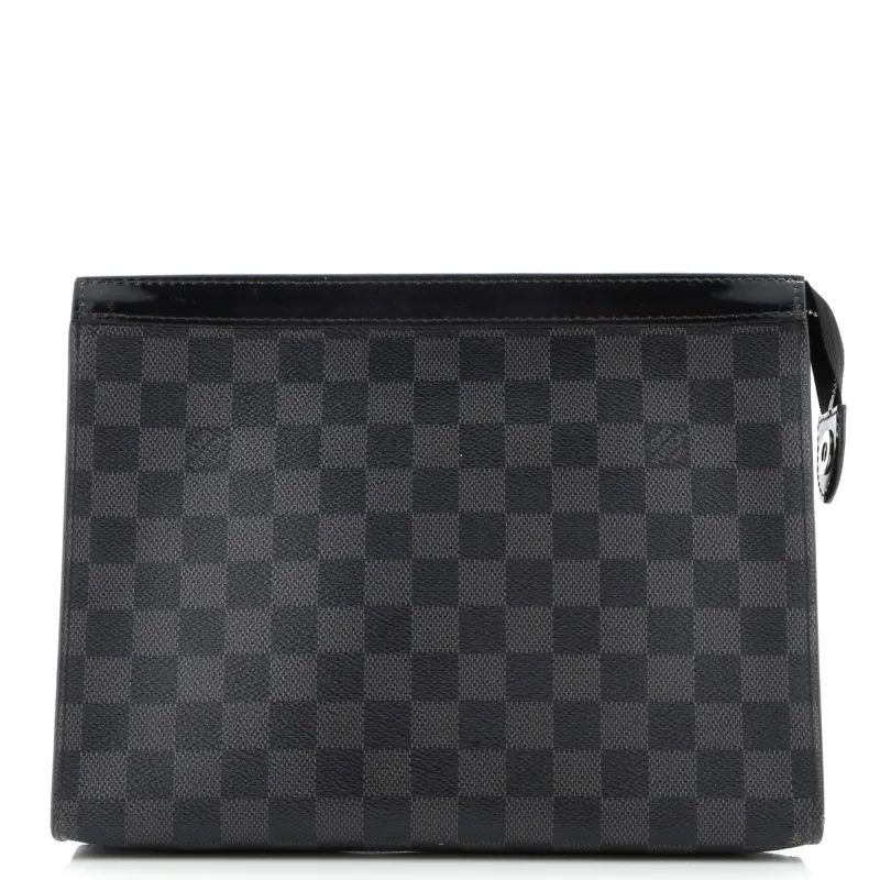 Pre-Loved Louis Vuitton Pochette Voyage Damier Graphite MM sold by Zulily