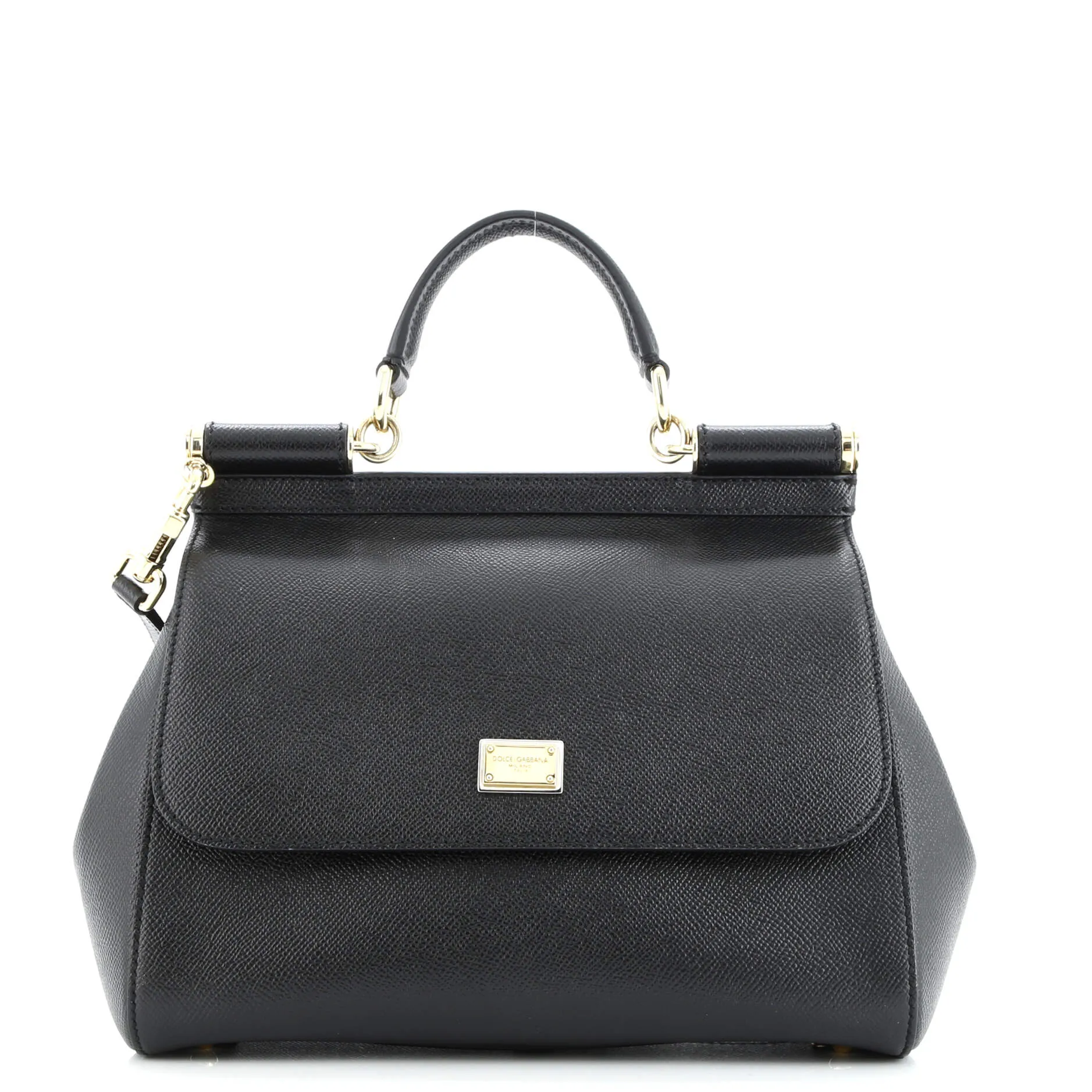 Pre-Loved Dolce Gabbana Miss Sicily Bag Leather Medium sold by Zulily