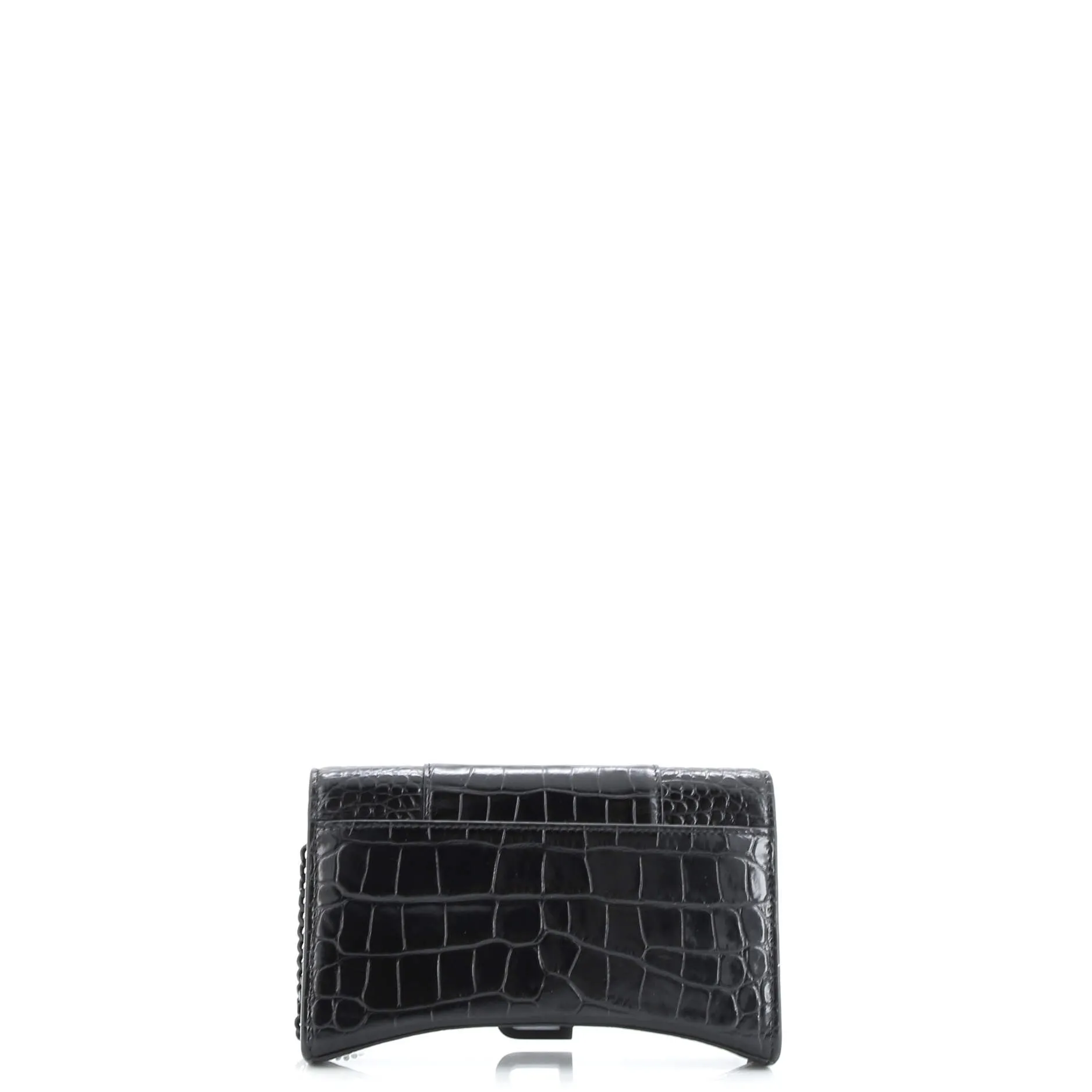 Pre-Loved Balenciaga Hourglass Crossbody Bag Crocodile Embossed Leather XS sold by Zulily product image thumbnail 3