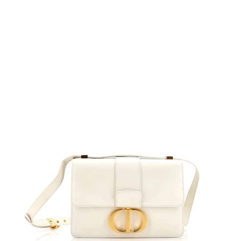 Pre-Loved Christian Dior 30 Montaigne Flap Bag Leather sold by Zulily