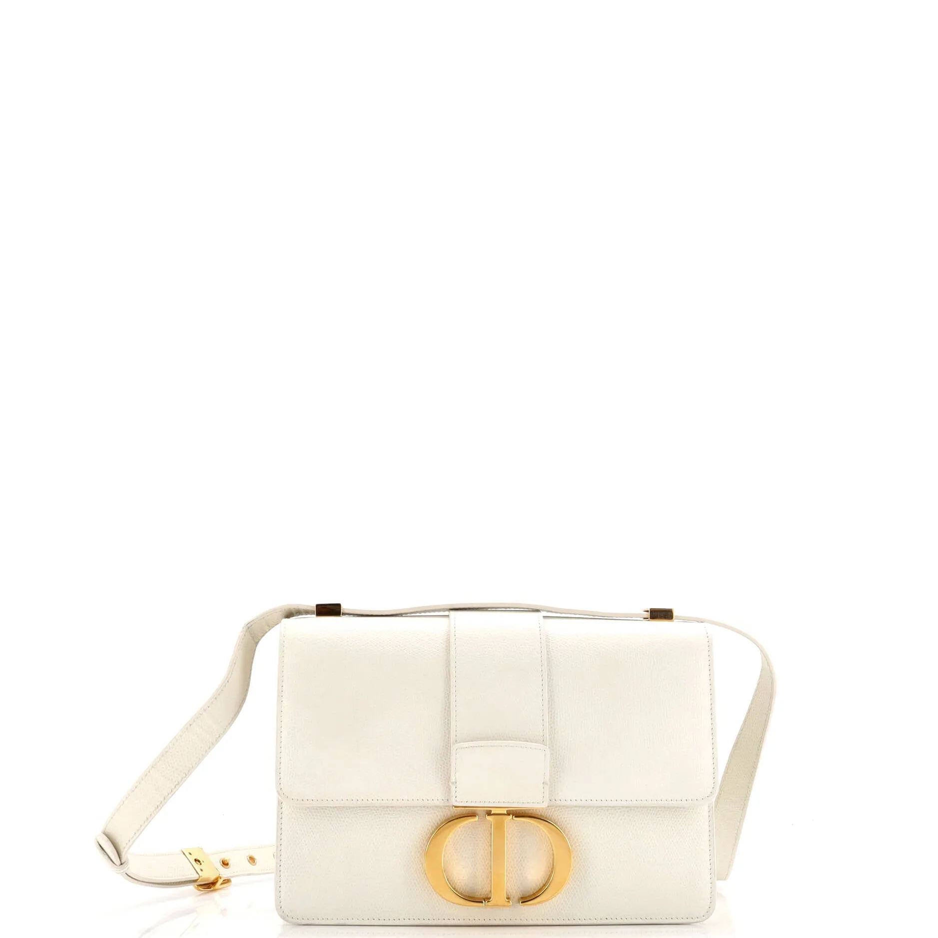 Pre-Loved Christian Dior 30 Montaigne Flap Bag Leather sold by Zulily