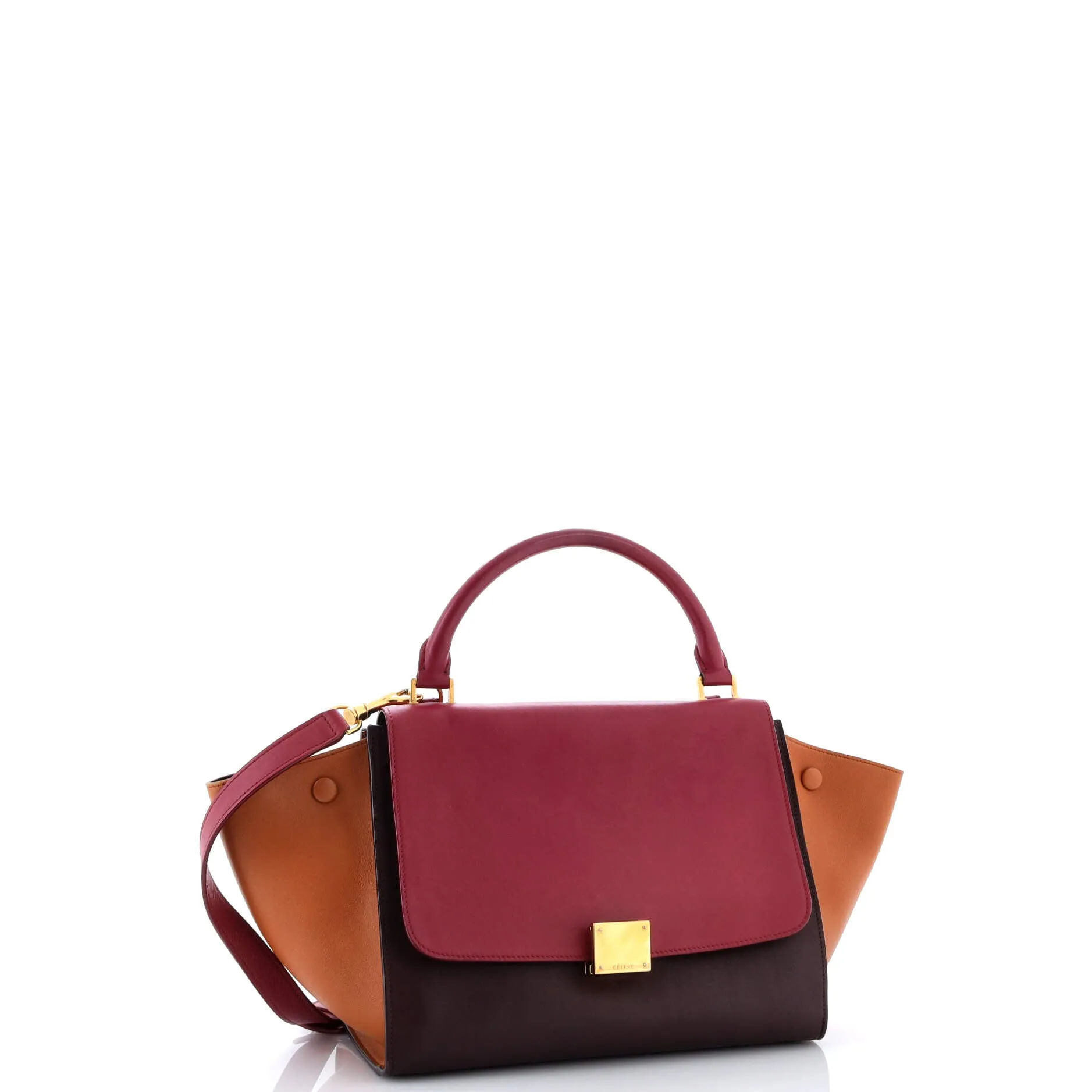 Pre-Loved Celine Tricolor Trapeze Bag Leather Small sold by Zulily product image thumbnail 2