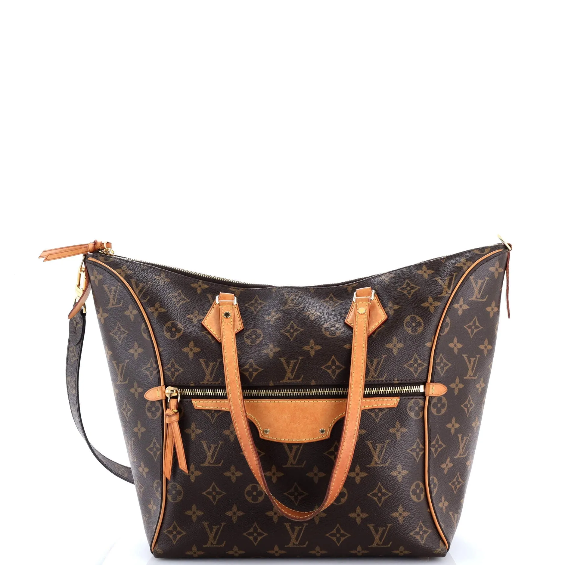 Pre-Loved Louis Vuitton Tournelle Tote Monogram Canvas with Leather MM sold by Zulily