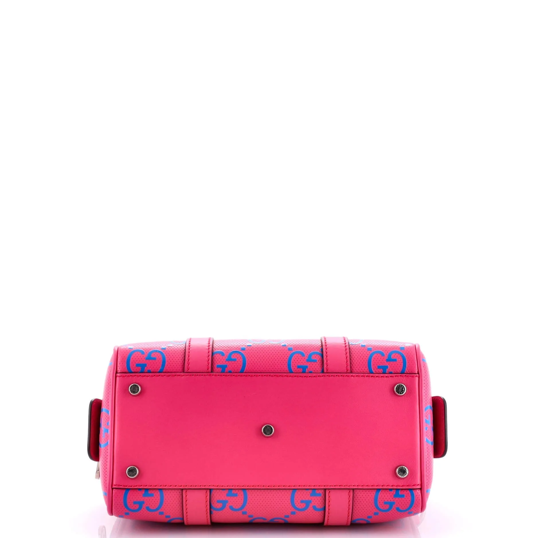 Pre-Loved Gucci Duffle Bag GG Embossed Perforated Leather Mini sold by Zulily product image thumbnail 4