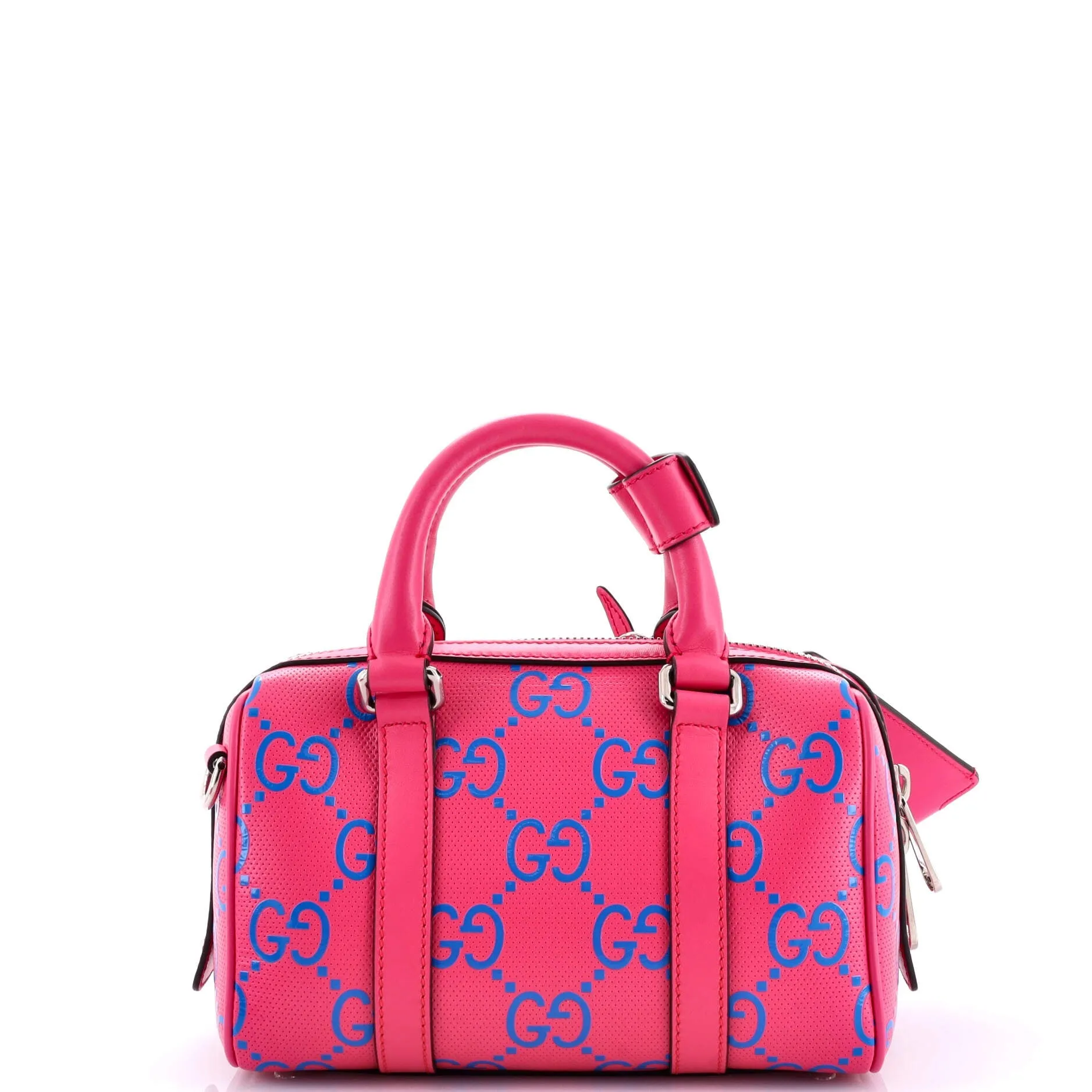 Pre-Loved Gucci Duffle Bag GG Embossed Perforated Leather Mini sold by Zulily product image thumbnail 3
