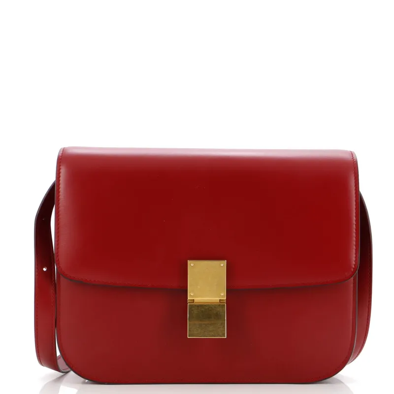 Pre-Loved Celine Classic Box Bag Smooth Leather Medium sold by Zulily