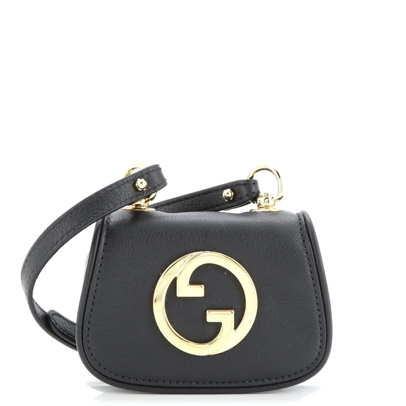 Pre-Loved Gucci Blondie NM Card Case Wallet with Strap Leather sold by Zulily