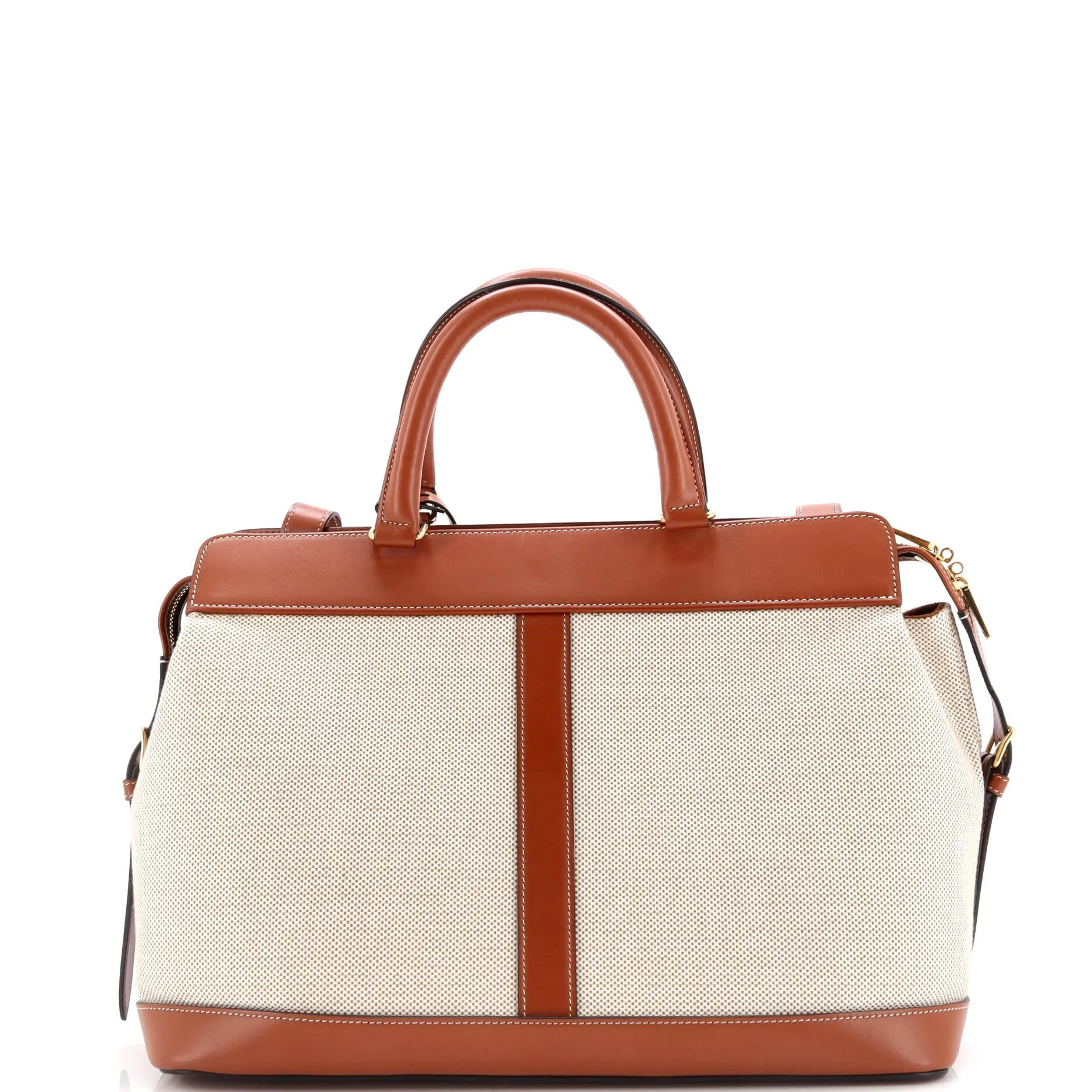 Pre-Loved Celine Cabas de France Tote Canvas with Leather Medium sold by Zulily product image thumbnail 3