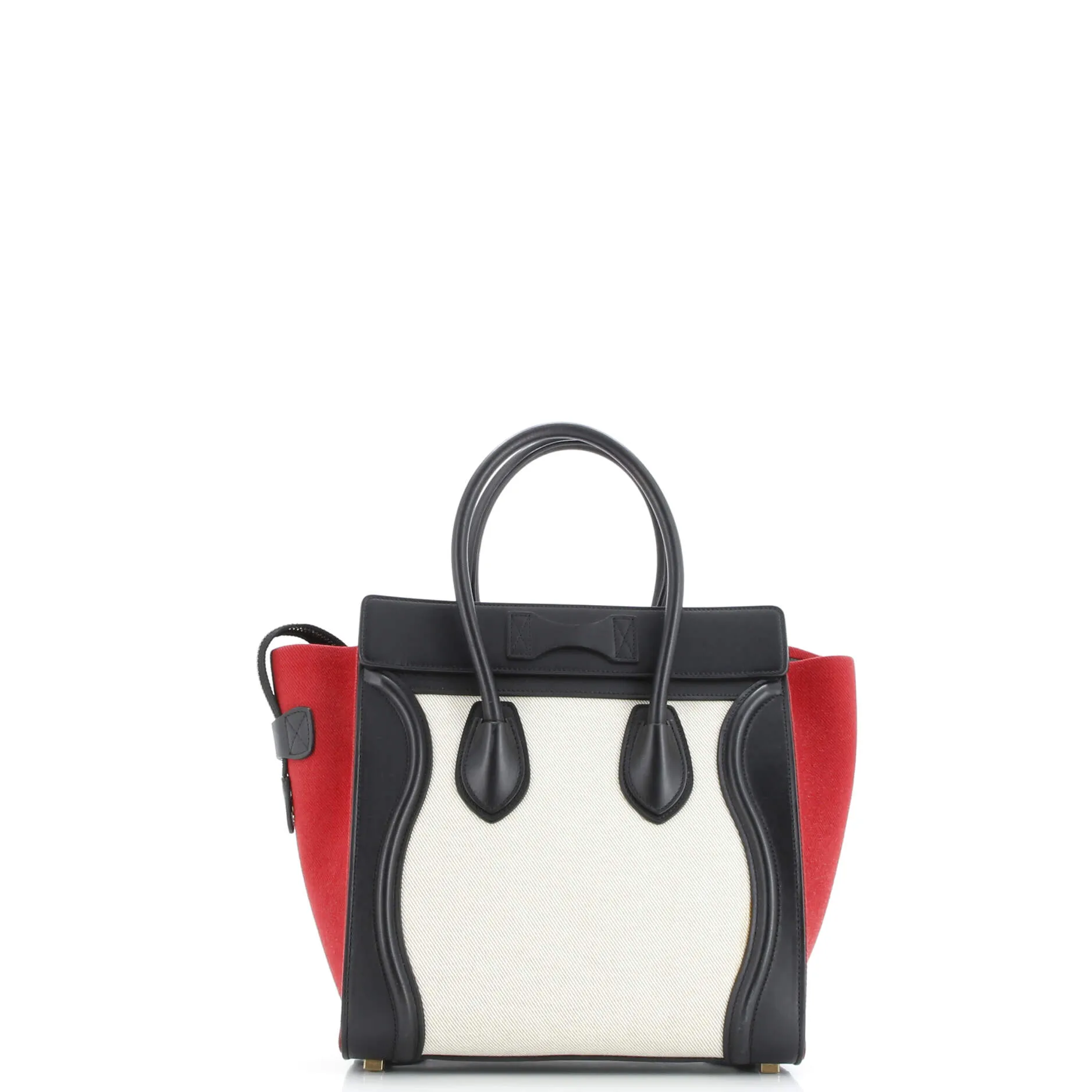 Pre-Loved Celine Tricolor Luggage Bag Canvas and Leather Micro sold by Zulily product image thumbnail 3