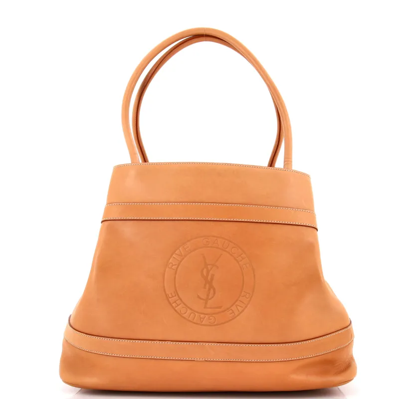 Pre-Loved Saint Laurent Rive Gauche Tote Bag Leather Large sold by Zulily