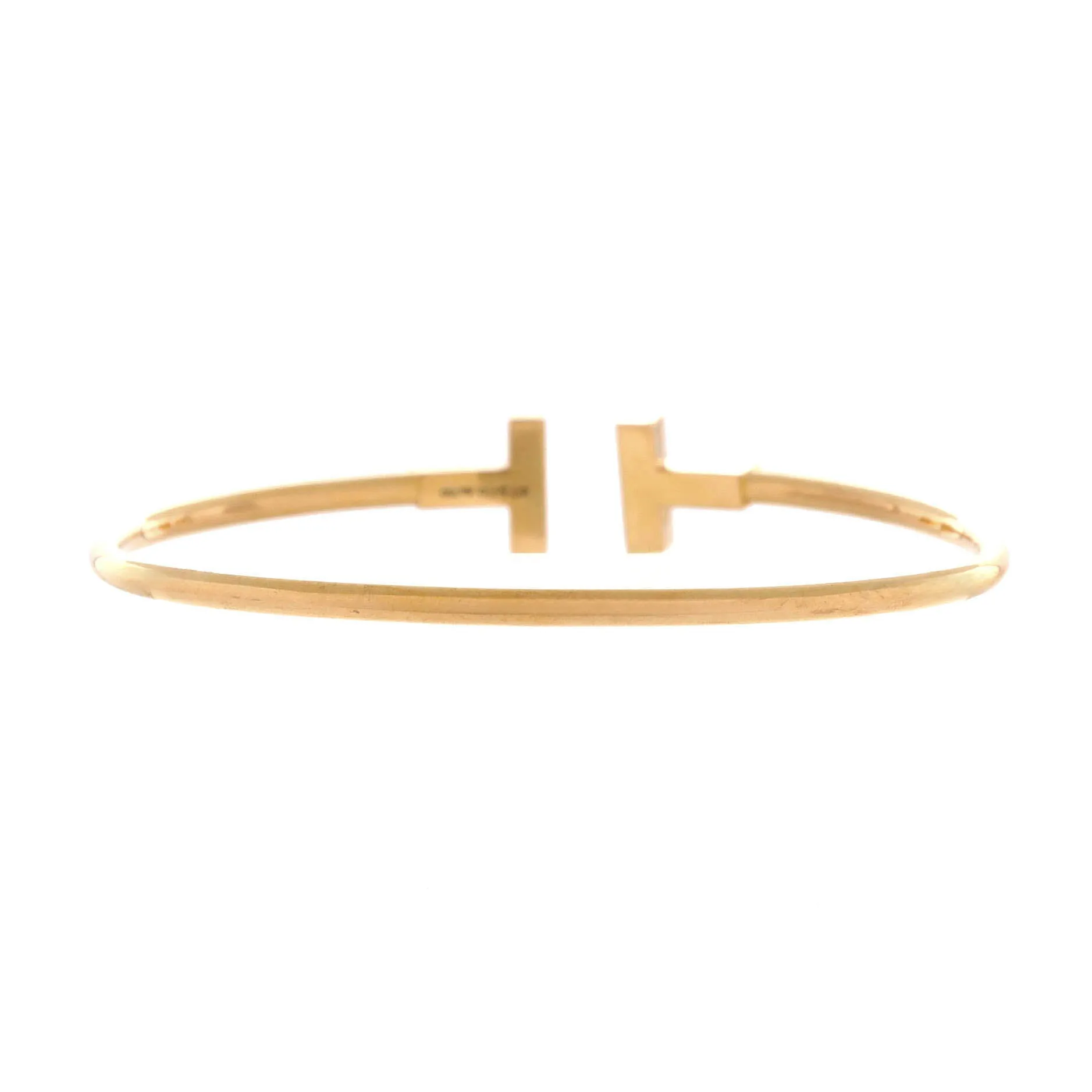 Pre-Loved Tiffany T Wire Bracelet 18K Yellow Gold and Diamonds sold by Zulily product image thumbnail 3