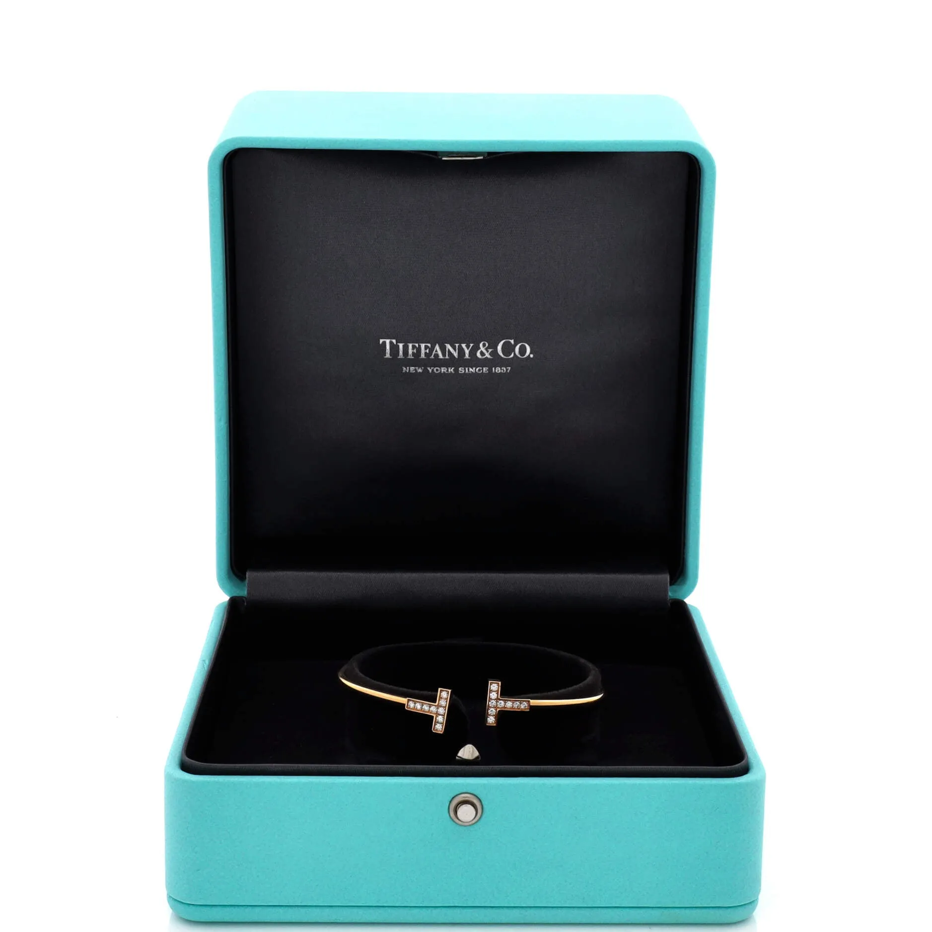 Pre-Loved Tiffany T Wire Bracelet 18K Yellow Gold and Diamonds sold by Zulily product image thumbnail 2