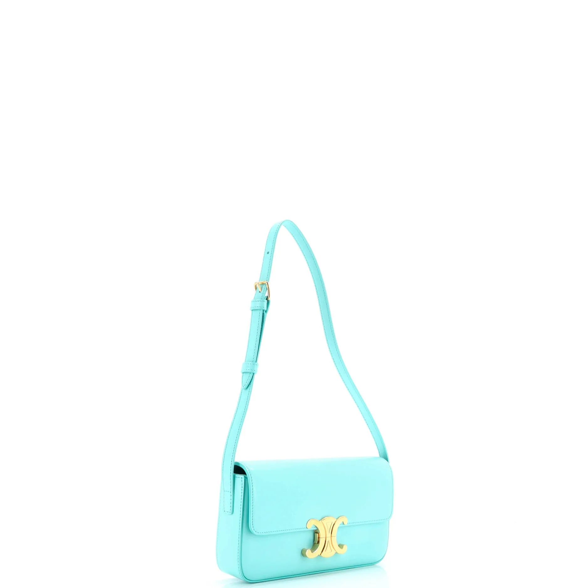 Pre-Loved Celine Triomphe East-West Shoulder Bag Smooth Calfskin sold by Zulily product image thumbnail 2