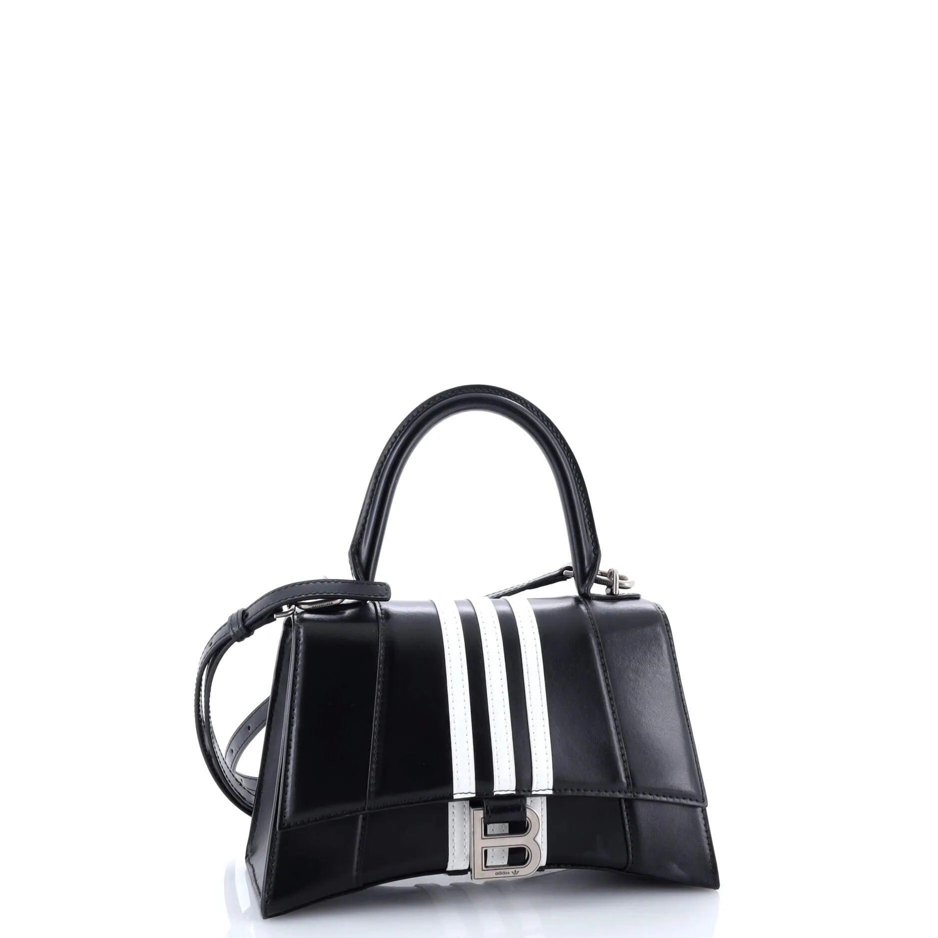 Pre-Loved Balenciaga x adidas Hourglass Top Handle Bag Leather Small sold by Zulily product image thumbnail 2