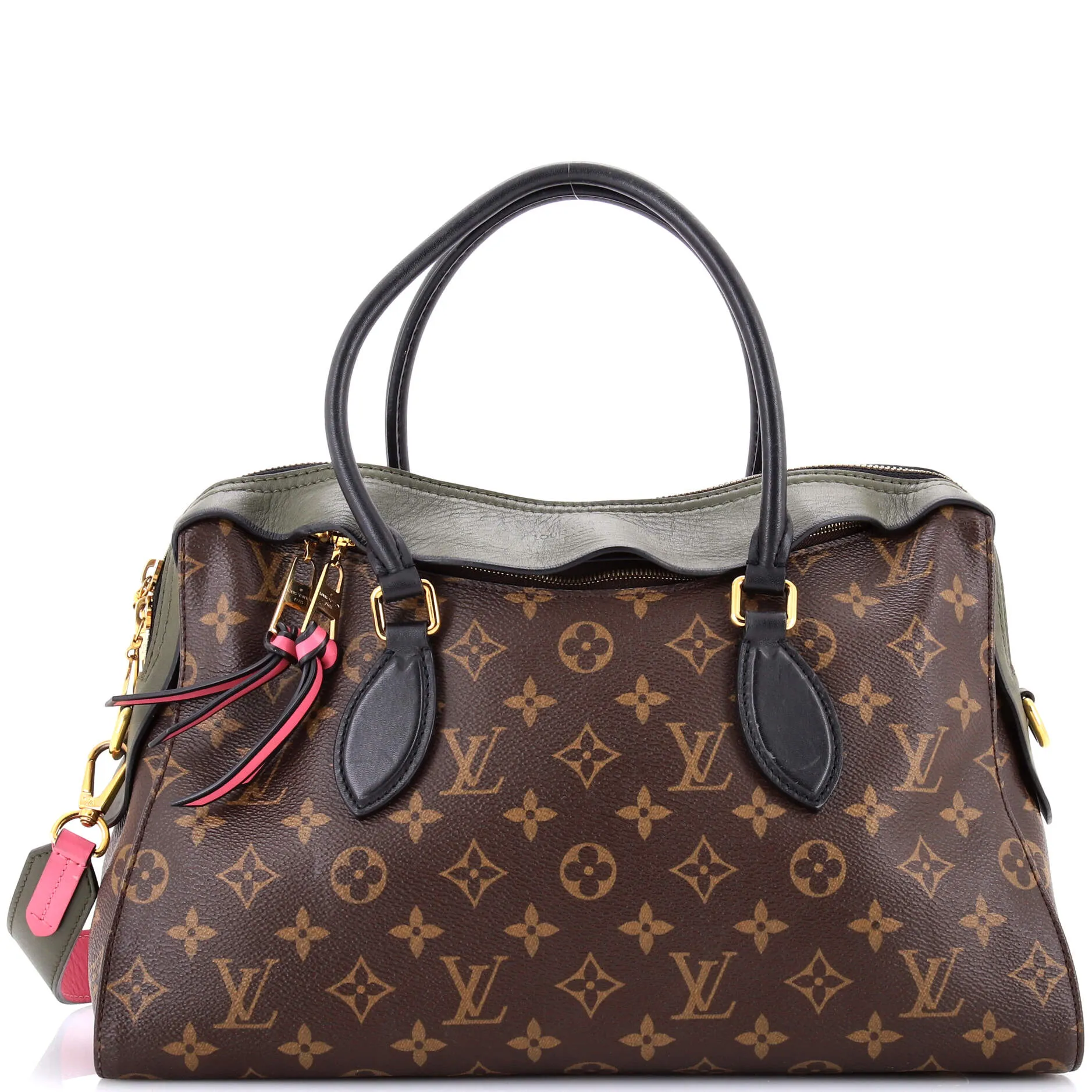 Pre-Loved Louis Vuitton Tuileries Handbag Monogram Canvas with Leather sold by Zulily