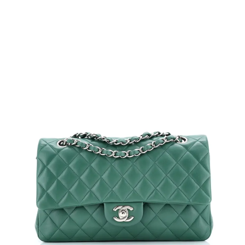 Pre-Loved Chanel Classic Double Flap Bag Quilted Lambskin Medium sold by Zulily