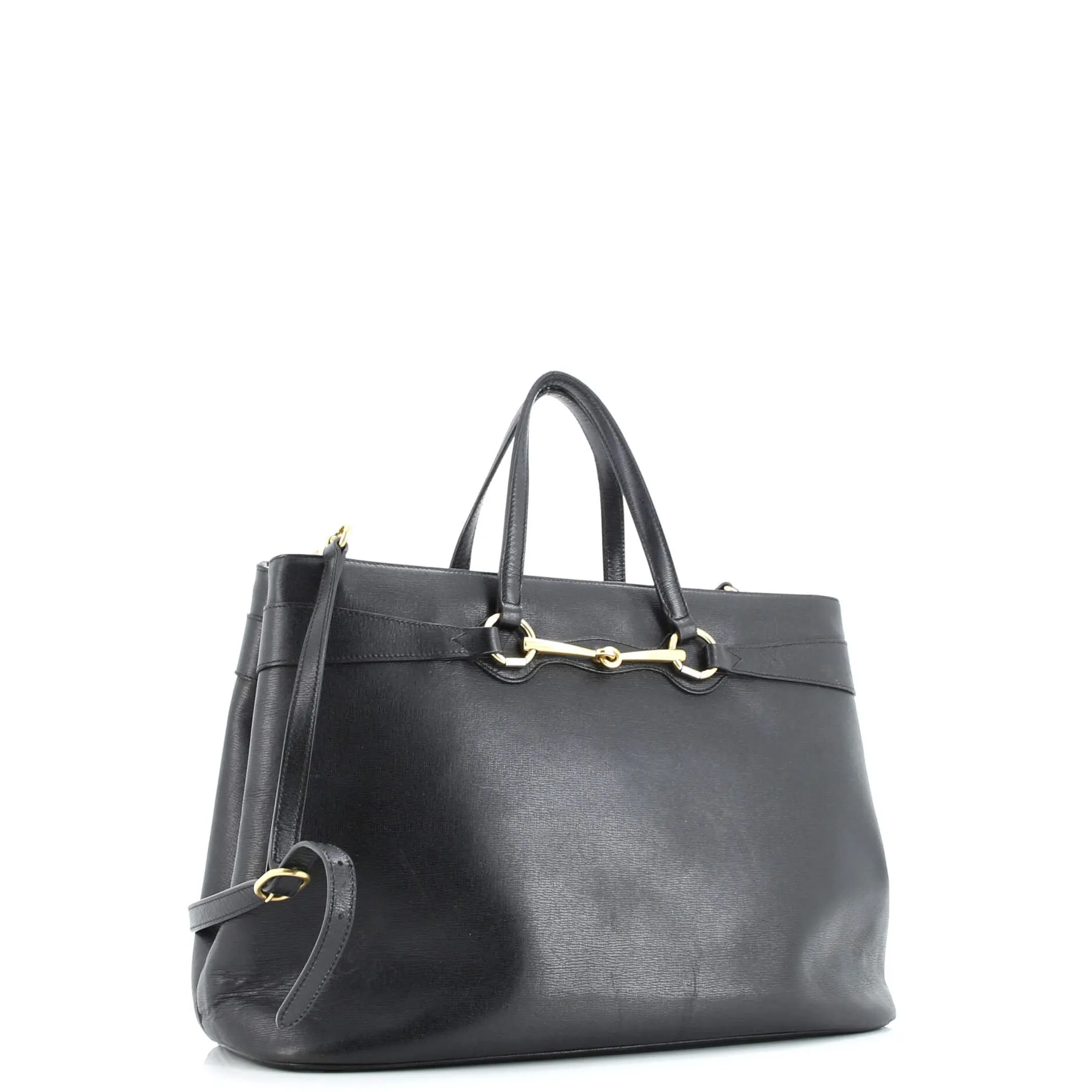 Pre-Loved Gucci Bright Bit Convertible Tote Leather Large sold by Zulily product image thumbnail 2