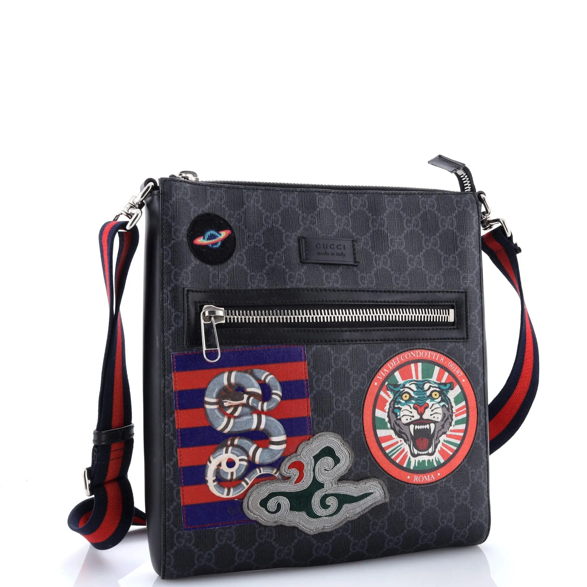 Pre-Loved Gucci Night Courrier Zip Messenger GG Coated Canvas with Applique Medium sold by Zulily product image thumbnail 2