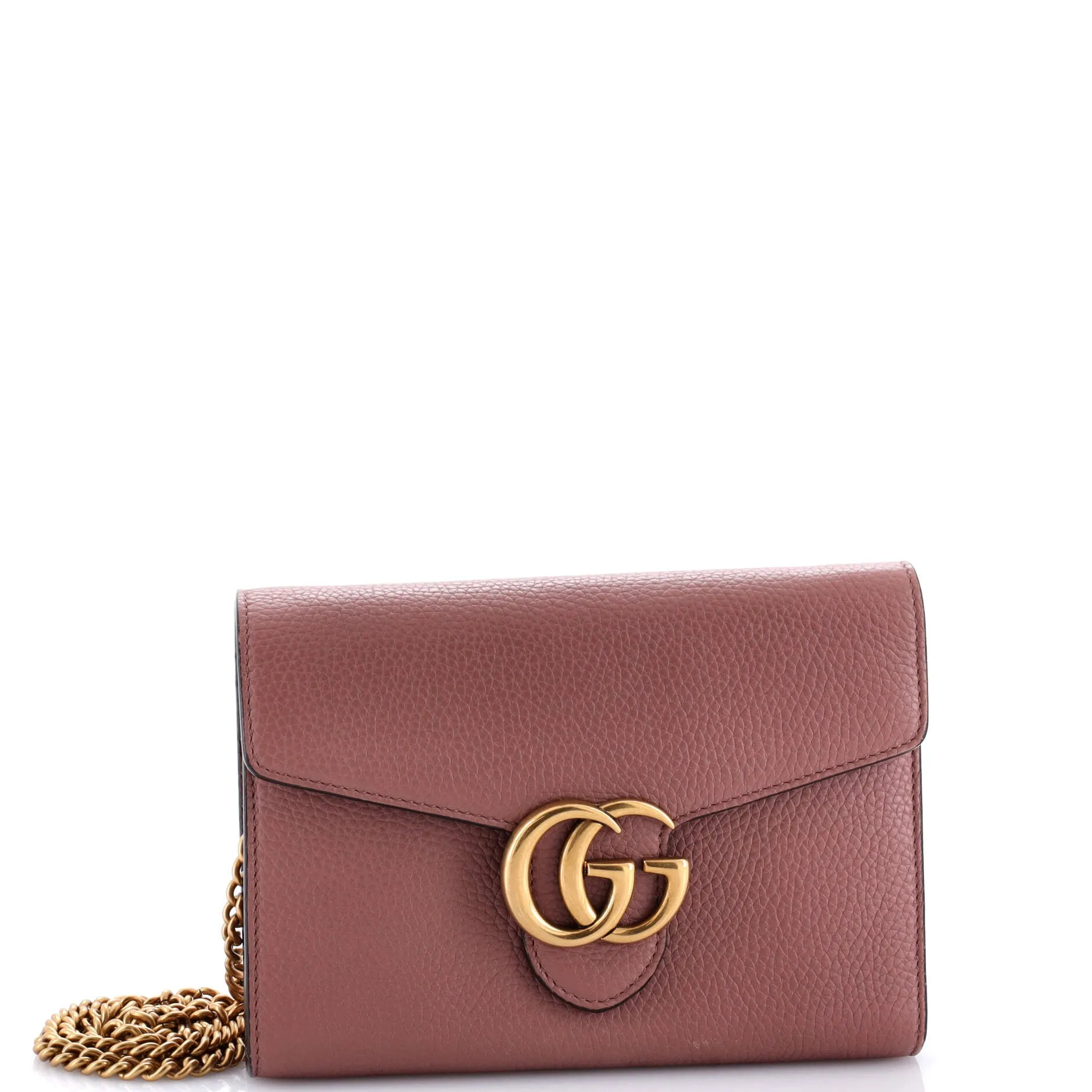 Pre-Loved Gucci GG Marmont Chain Wallet Leather Mini sold by Zulily product image thumbnail 2