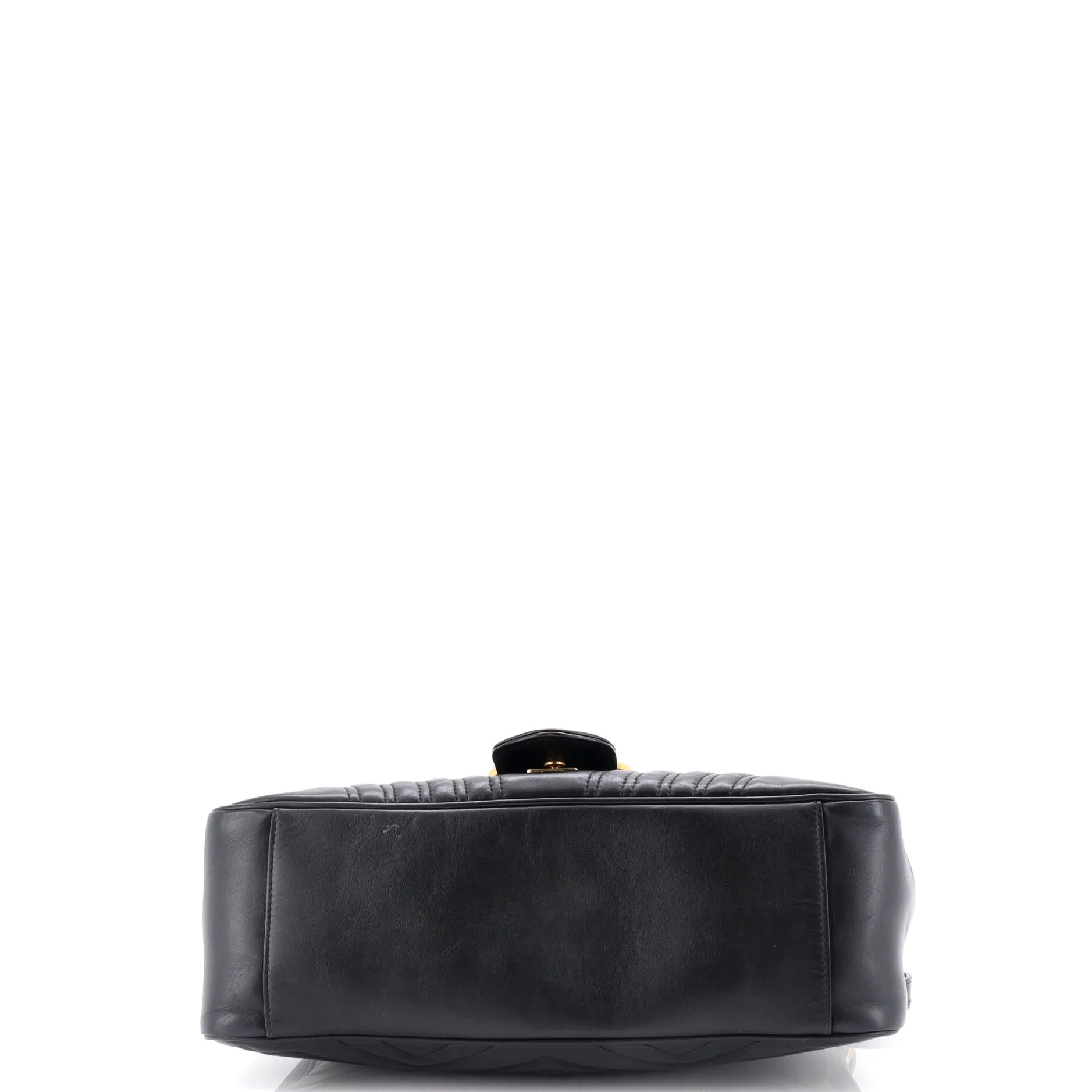 Pre-Loved Gucci GG Marmont Top Handle Flap Bag Matelasse Leather Medium sold by Zulily product image thumbnail 4