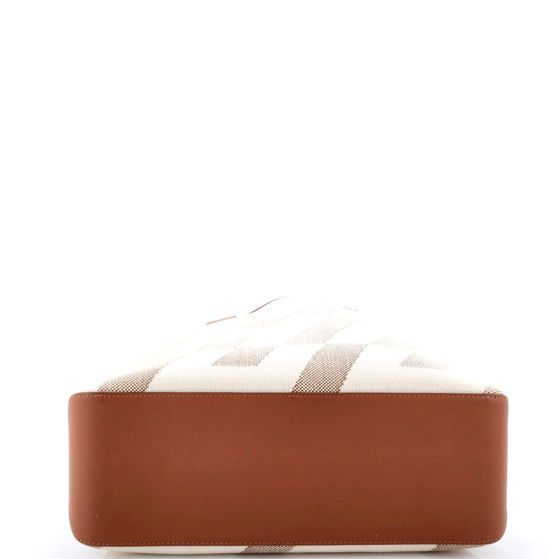 Pre-Loved Hermes Cabas H en Biais Tote Canvas with Leather 40 sold by Zulily product image thumbnail 4