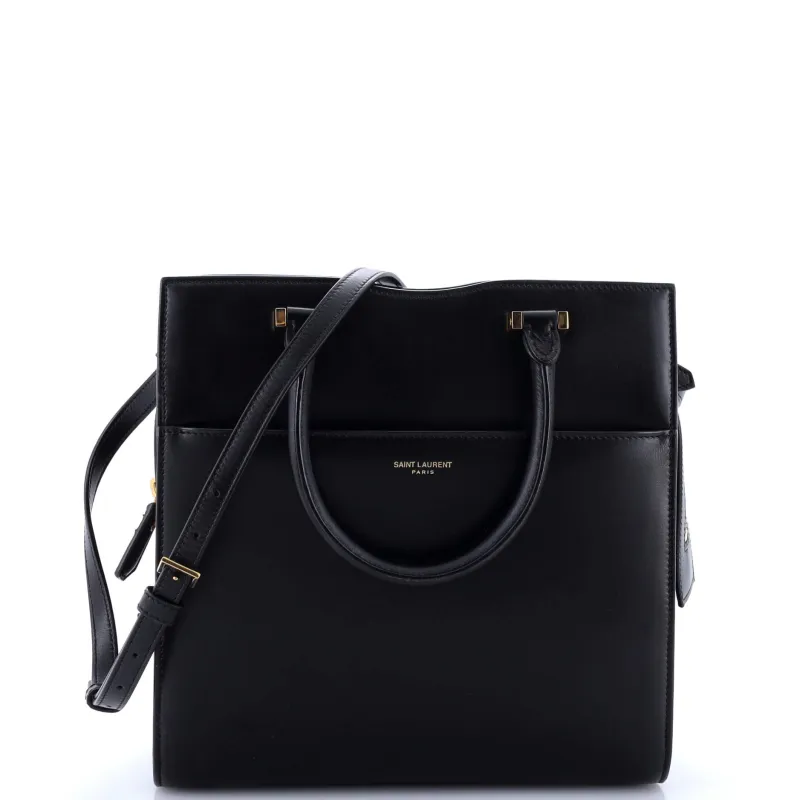Pre-Loved Saint Laurent Uptown Tote Leather Small sold by Zulily