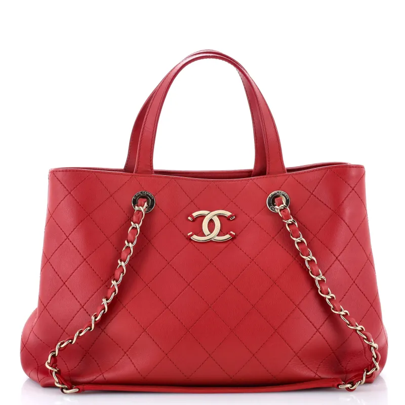Pre-Loved Chanel CC Shopping Tote Stitched Calfskin Large sold by Zulily