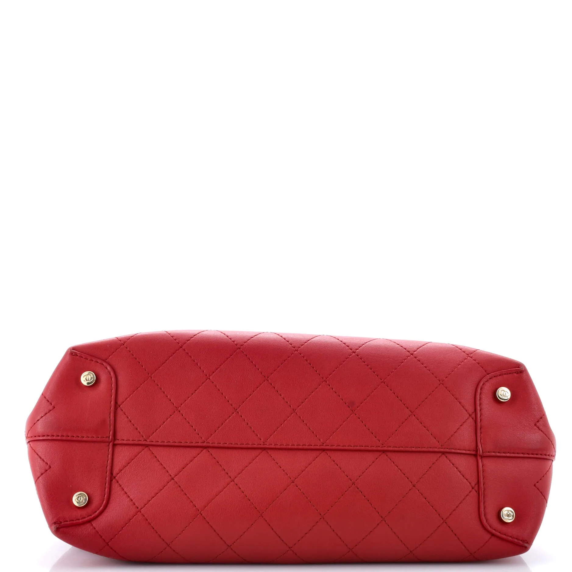 Pre-Loved Chanel CC Shopping Tote Stitched Calfskin Large sold by Zulily product image thumbnail 4