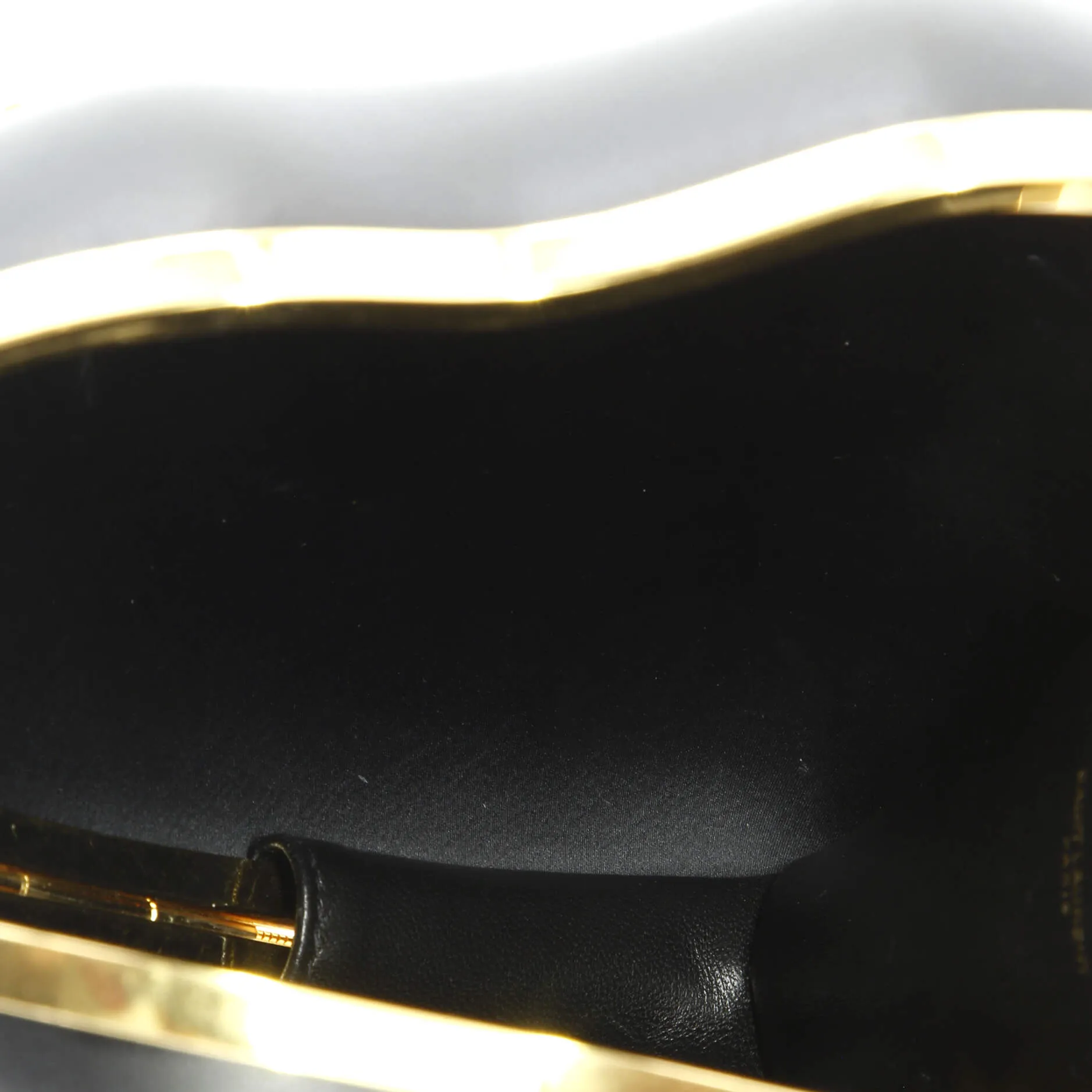 Pre-Loved Saint Laurent Love Heart Chain Box Clutch Leather Small sold by Zulily product image thumbnail 5