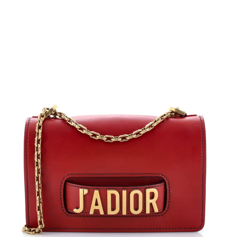 Pre-Loved Christian Dior J'Adior Flap Bag Leather Medium sold by Zulily