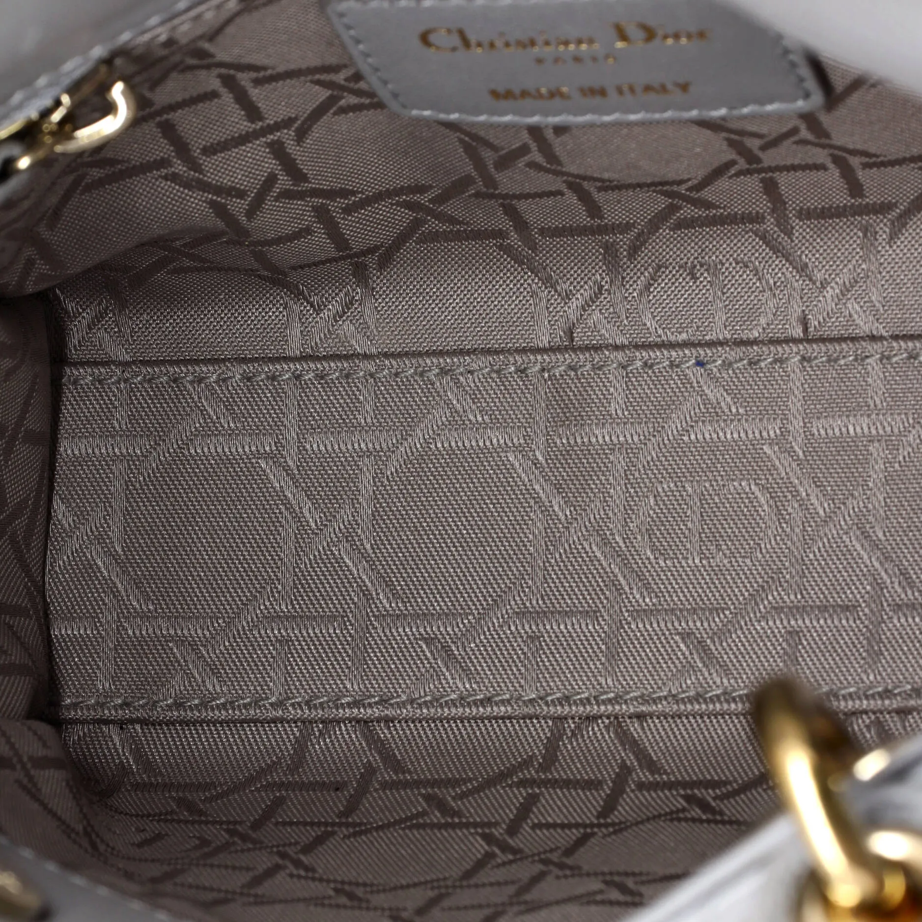 Pre-Loved Christian Dior Lady Dior Chain Bag Cannage Quilt Lambskin Mini sold by Zulily product image thumbnail 5