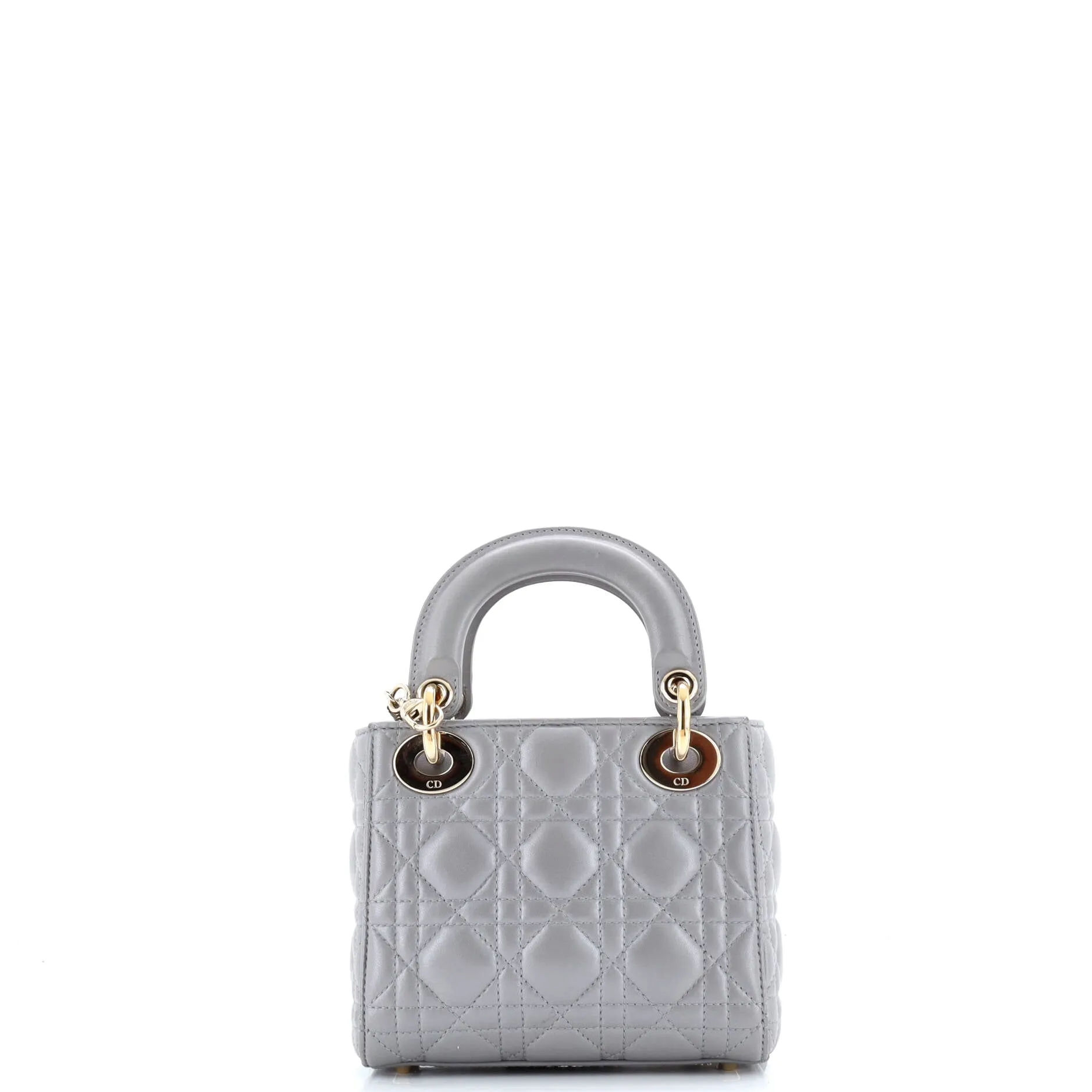 Pre-Loved Christian Dior Lady Dior Chain Bag Cannage Quilt Lambskin Mini sold by Zulily product image thumbnail 3