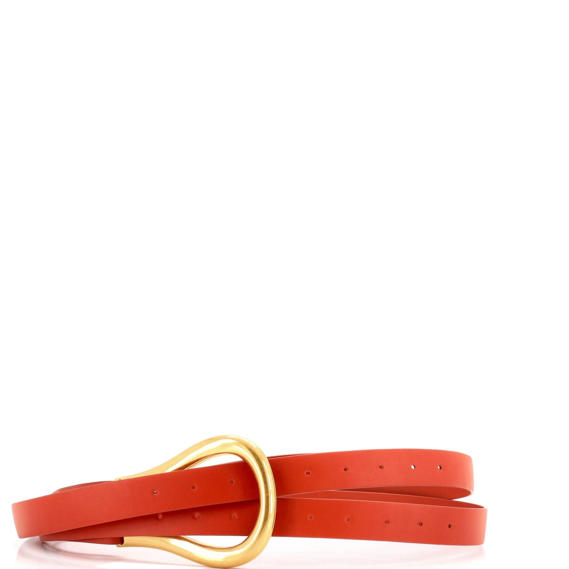 Pre-Loved Bottega Veneta Double Strap Horsebit Buckle Belt Leather Wide sold by Zulily product image thumbnail 2