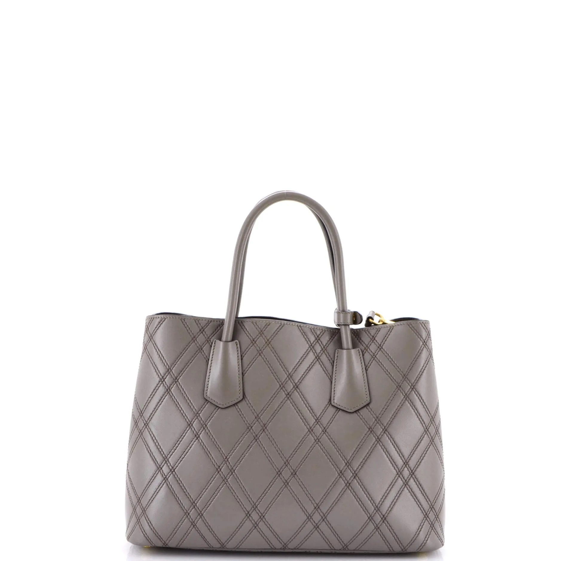 Pre-Loved Prada Cuir Double Tote Quilted Leather Medium sold by Zulily product image thumbnail 3